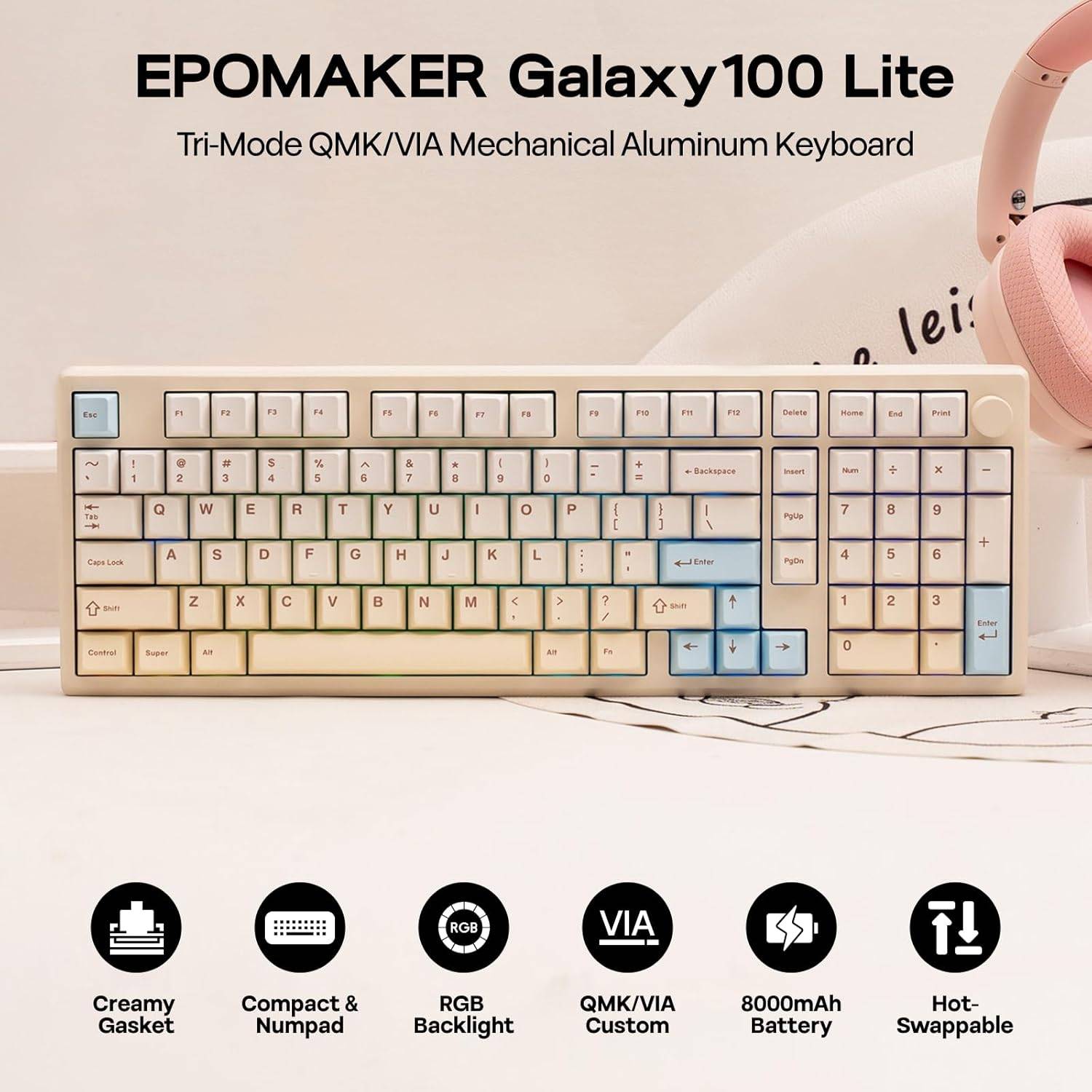 EPOMAKER Galaxy 100 Lite Mechanical Keyboard - photo 2