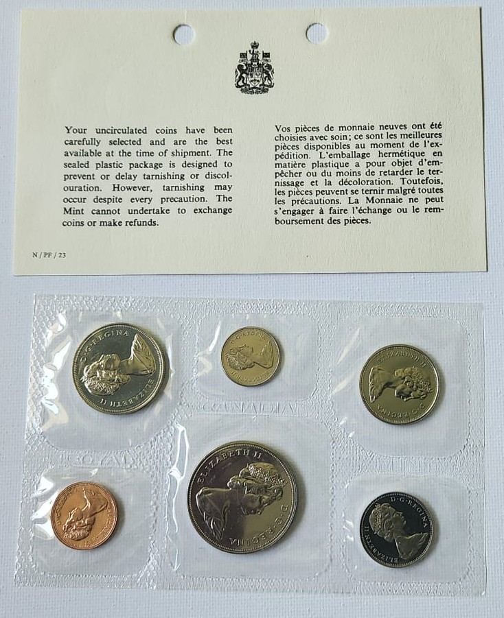 1972 Royal Canadian Mint Uncirculated Coin Set — Sealed Package