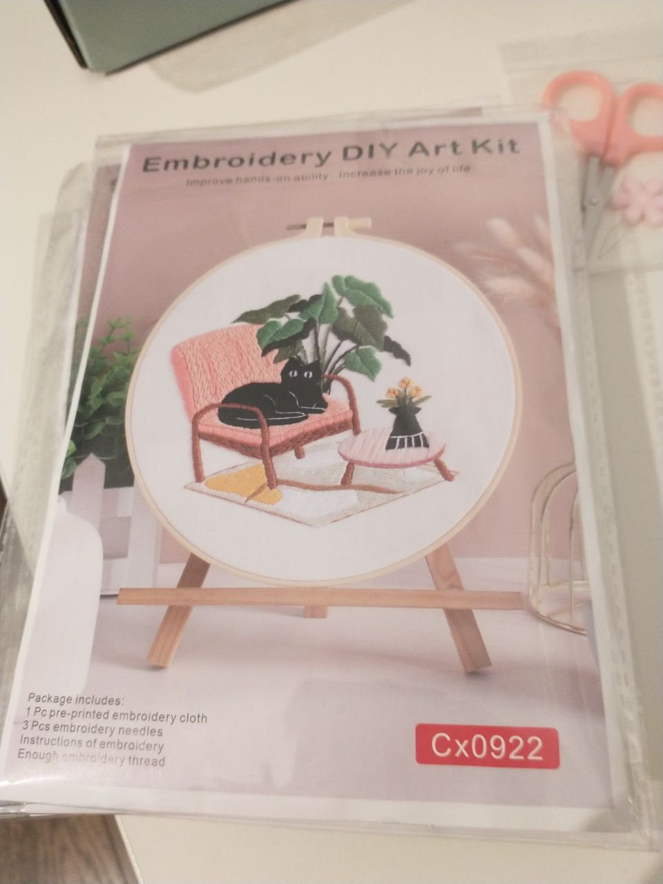 Set of 5 Cute Cat Embroidery Kits - New - photo 5