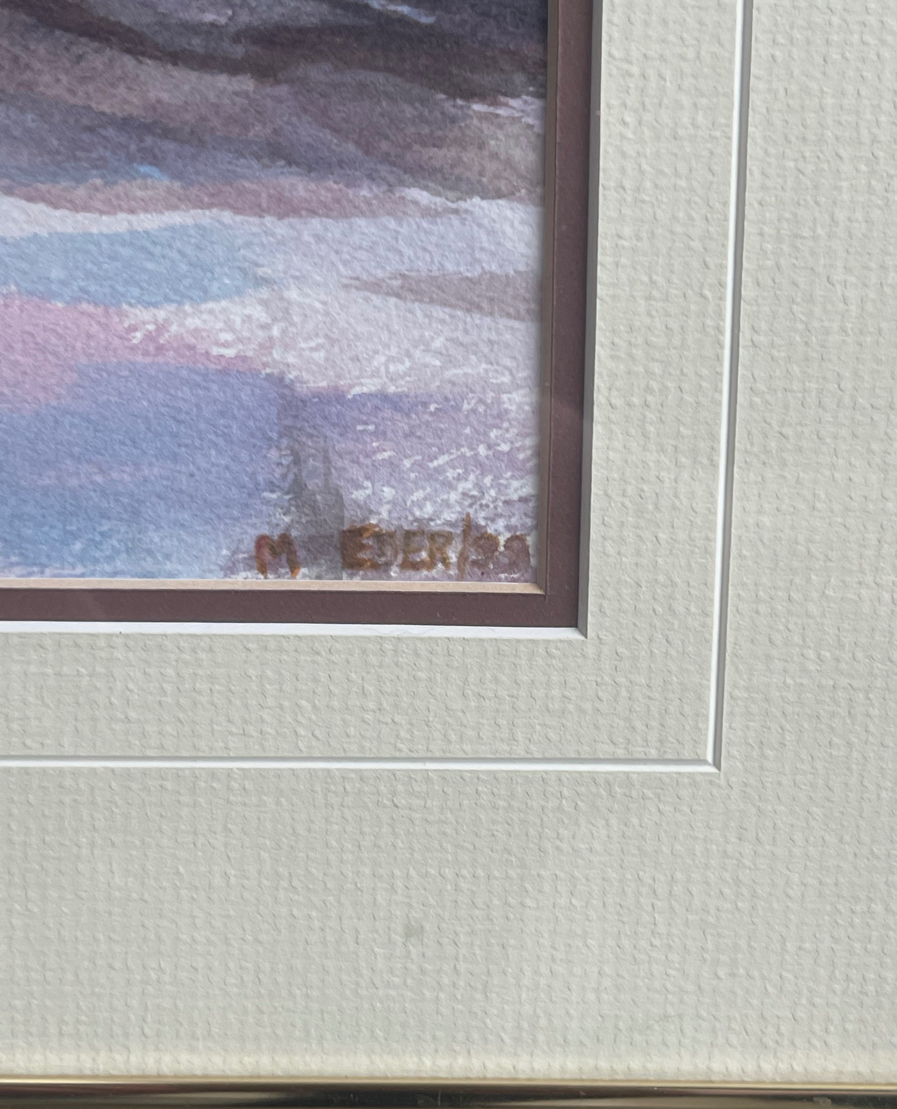 Original Framed Landscape Watercolour Painting – Signed 1999 - photo 3