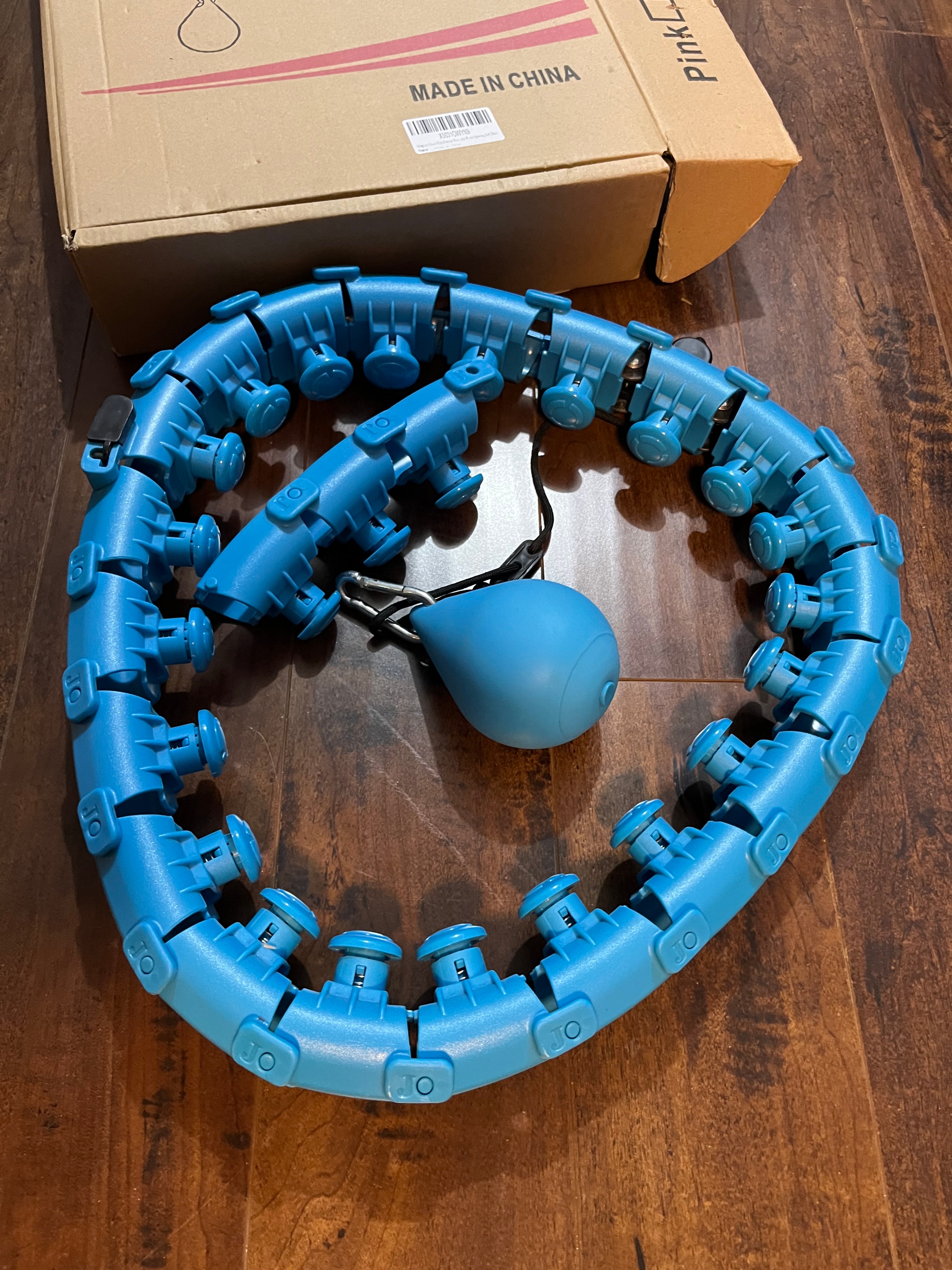 NuFit Smart Weighted Fitness Hoop for Adults Adjustable 24-Link - photo 2
