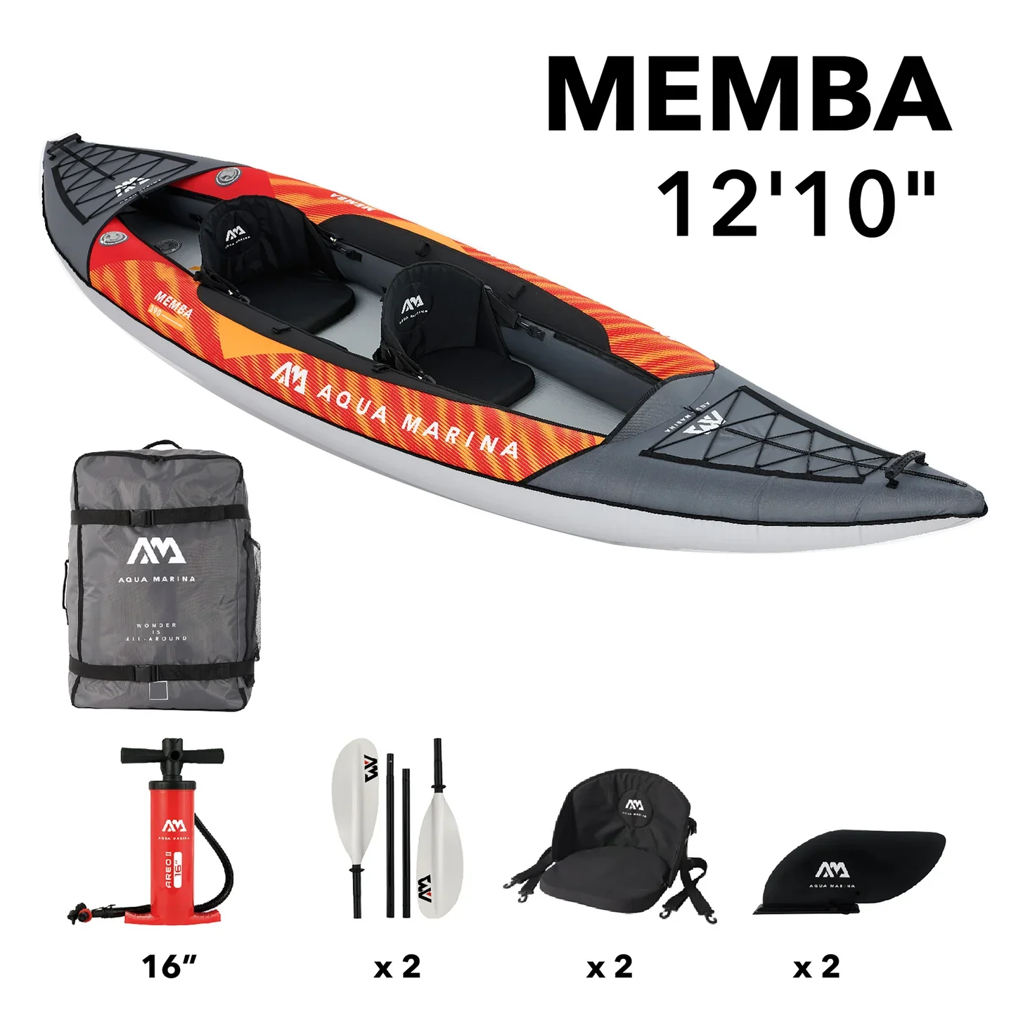 Aqua Marina Memba 390 Tandem Inflatable Kayak