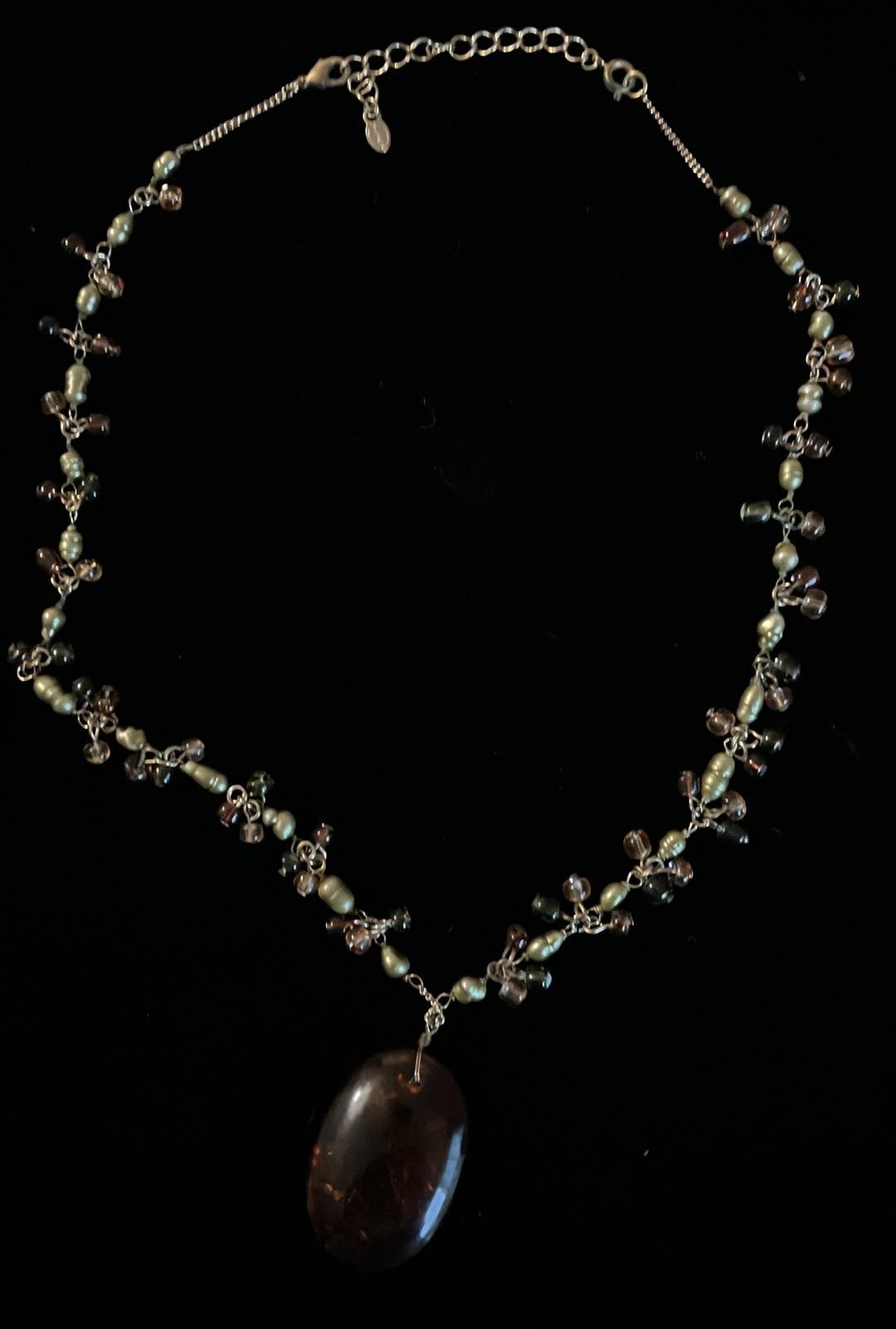 Vintage Monet Gold Tone with Beads - 16 Inches
