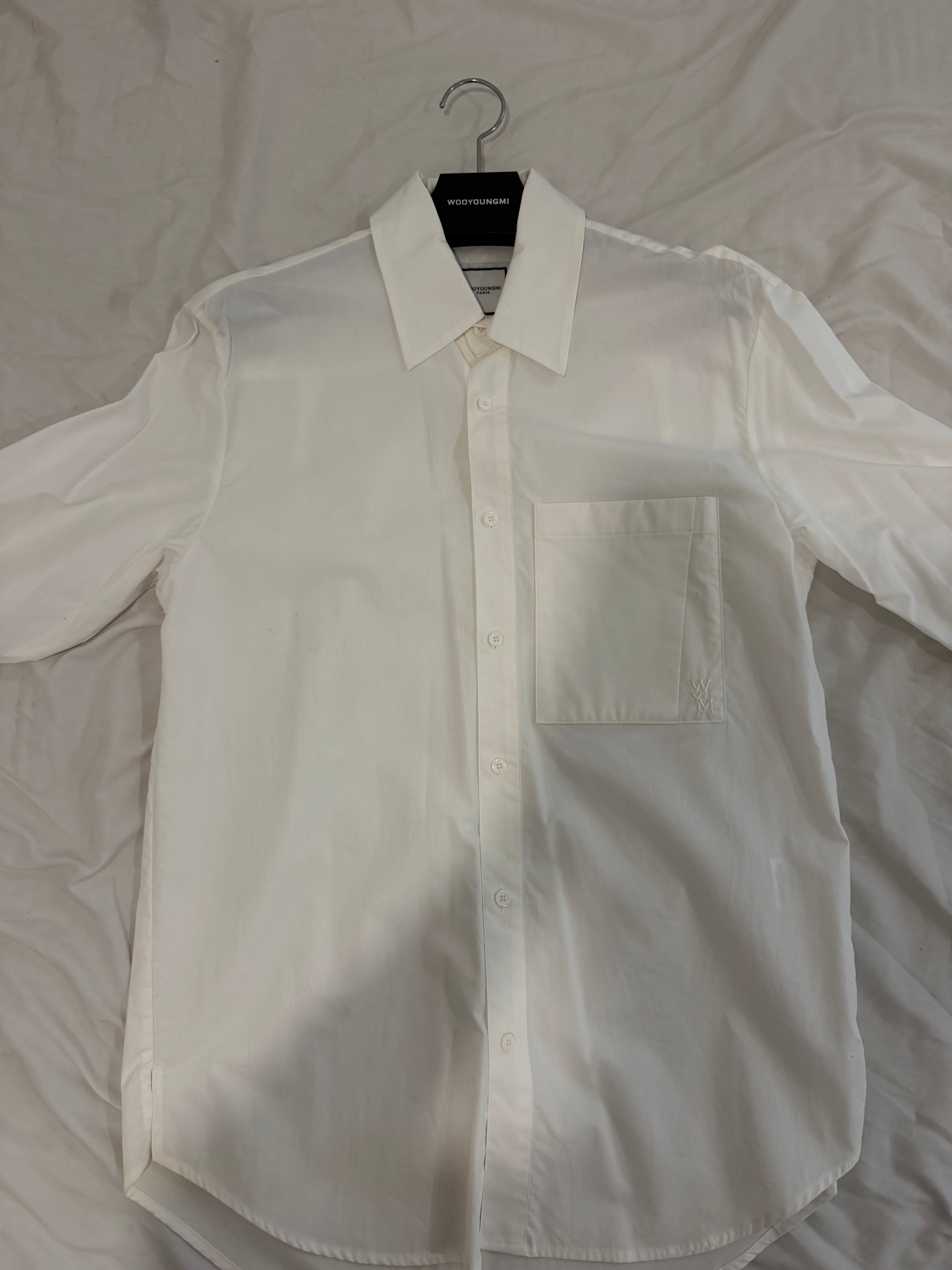 WOOYOUNGMI White Cotton Shirt – Size 44 – Made in Korea - photo 3