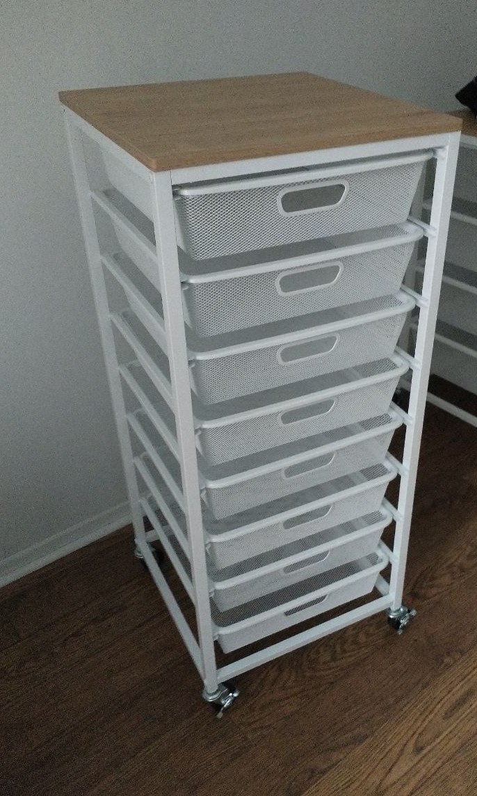 8-Drawer Storage Cart - Metal - Unused - photo 2