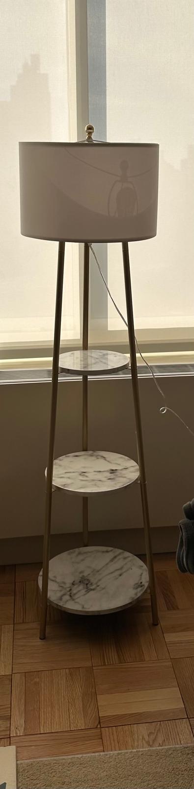 MOVING SALE - Floor Lamp with Shelves
