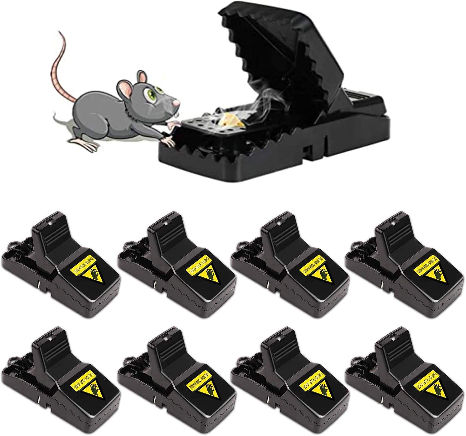 Mouse Traps 8 Pack - Humane Instant Catch Reusable IndoorOutdoor - photo 2