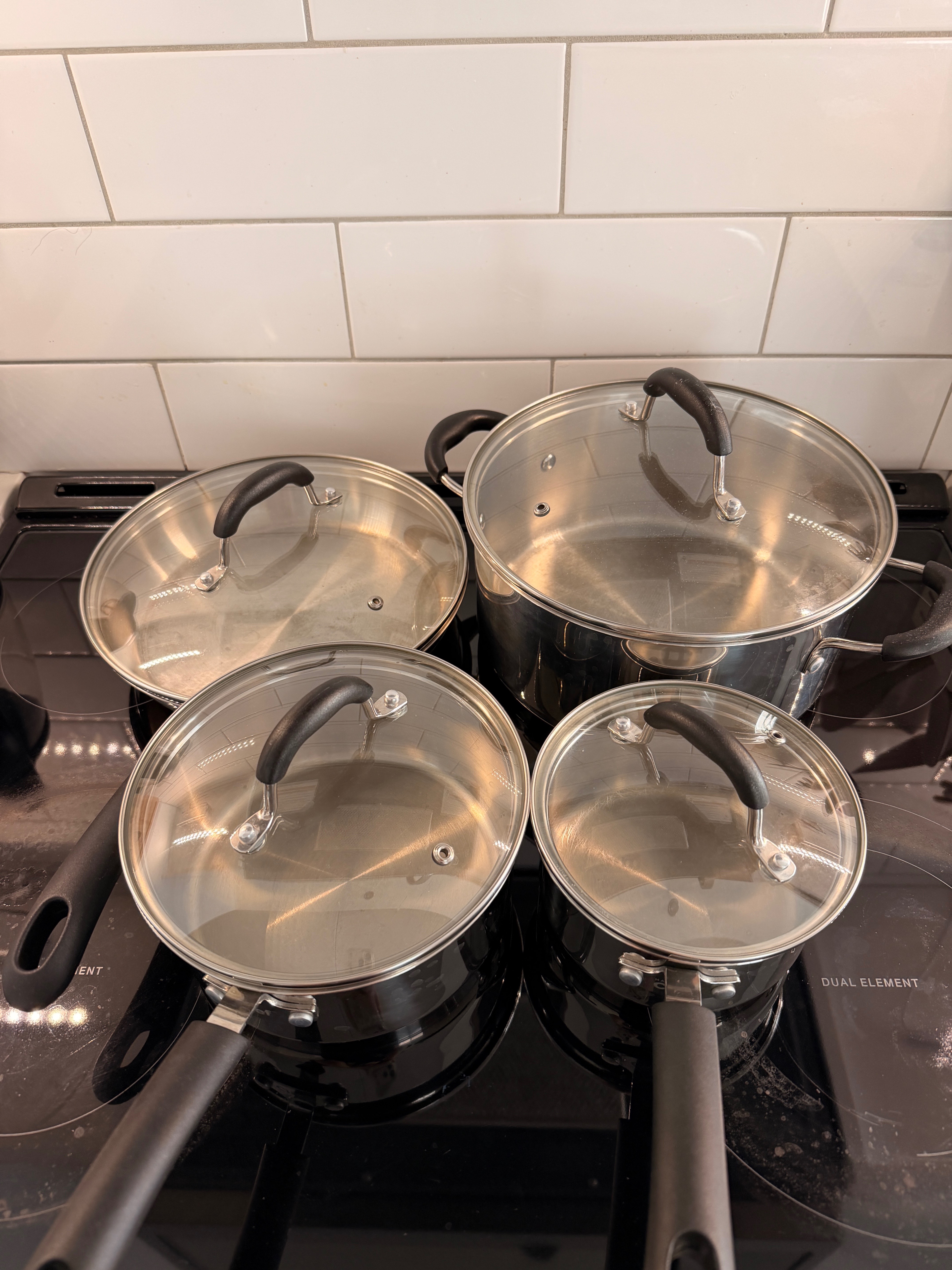 Masterchef stainless steel cookware set