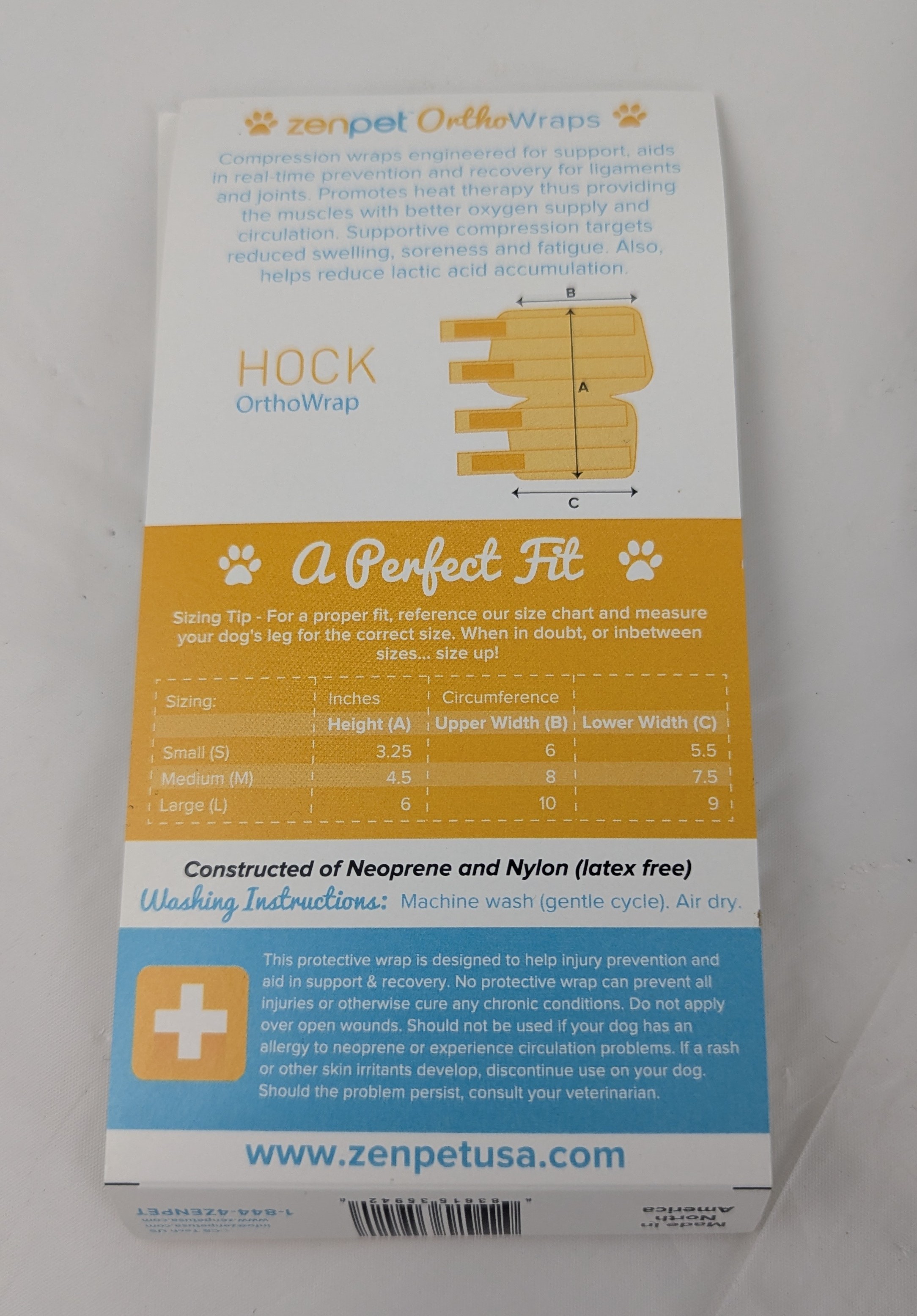 ZenPet OrthoWraps HOCK for Small Dogs Latex Free Adjustable - photo 2