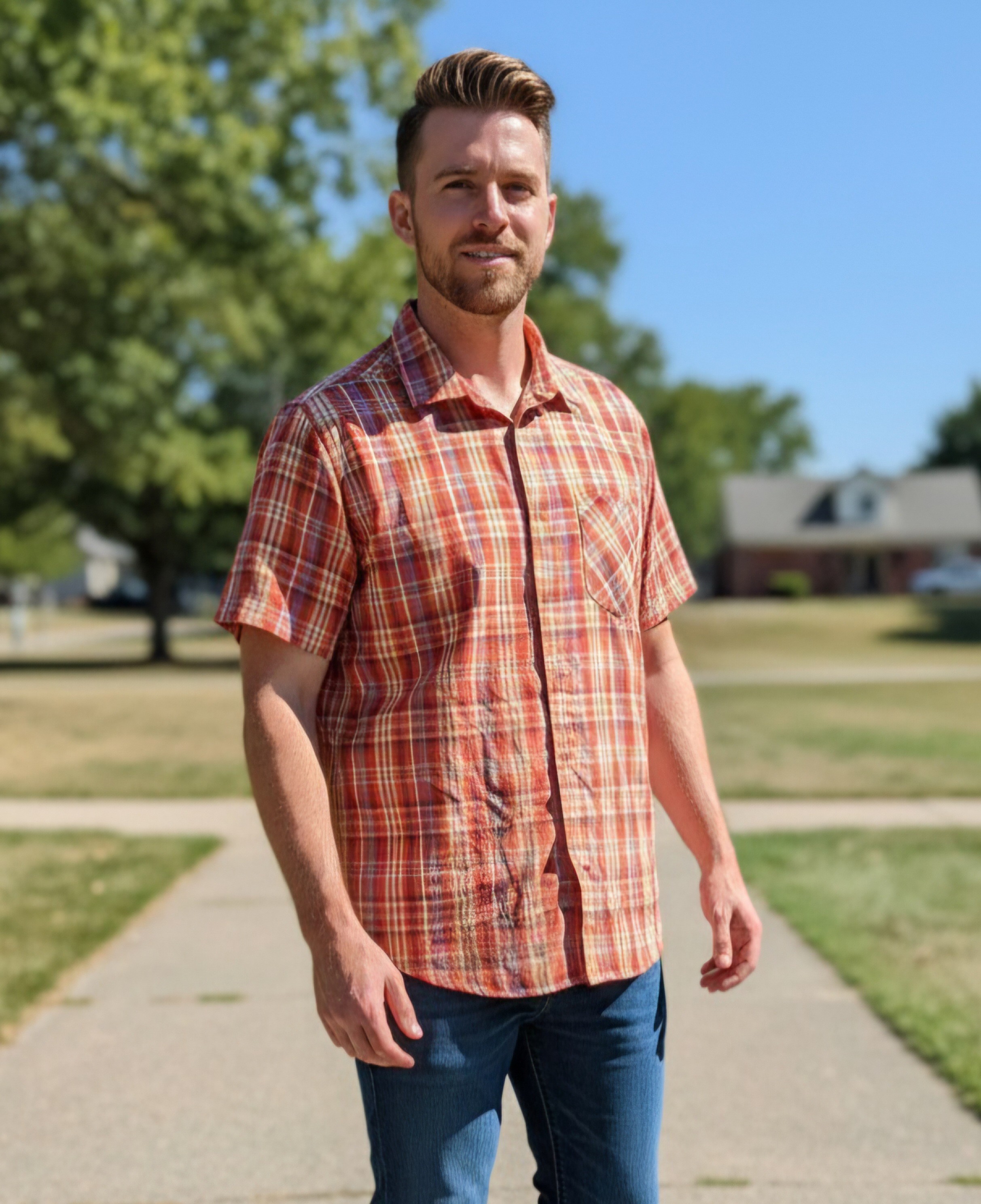 NEW MEN'S SHORT SLEEVE SHIRT (LARGE - 2 QTY) - photo 3