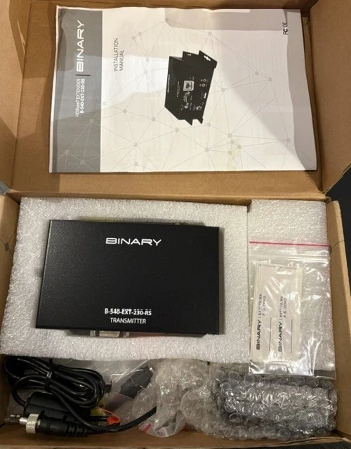 BINARY HDMI Extender B-540-EXT-230-RS New in Box - photo 3