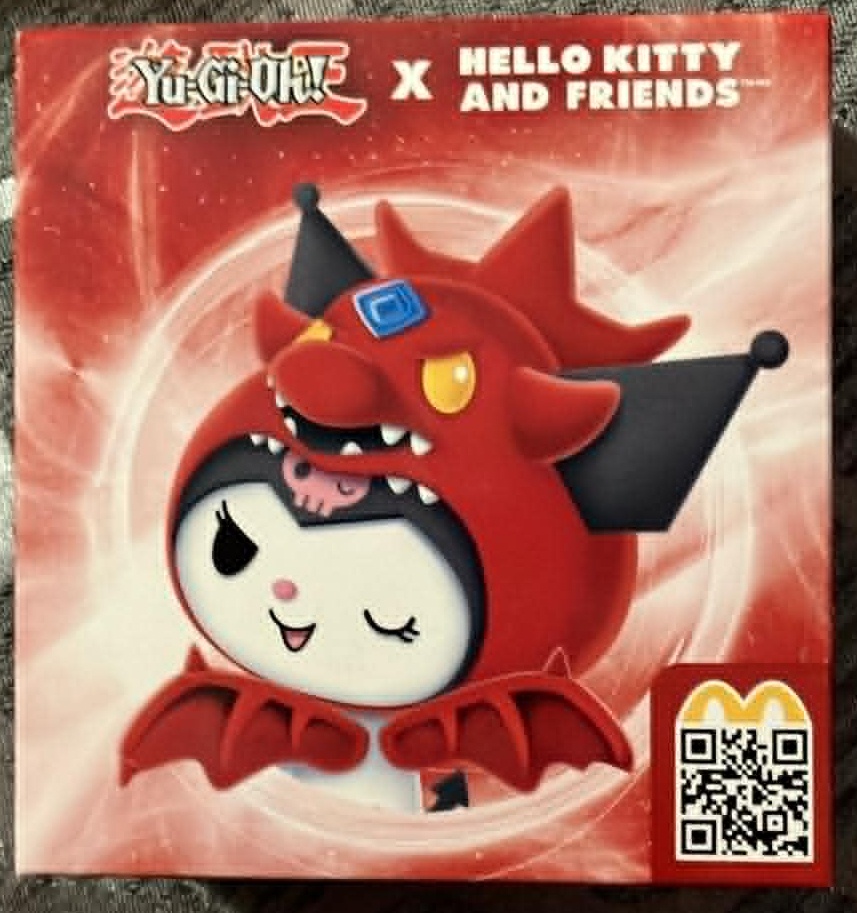 McDonald Yu Gi Oh X Hello Kitty Kuromi/Slifer the Sky Dragon NEW