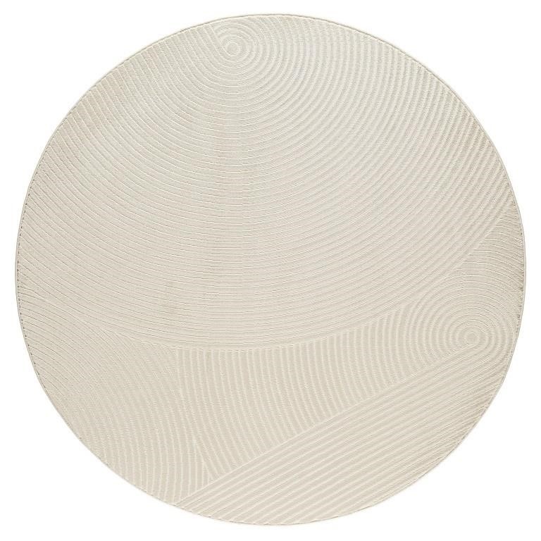 BRAND NEW 6' Round Cream Circular Area Rug