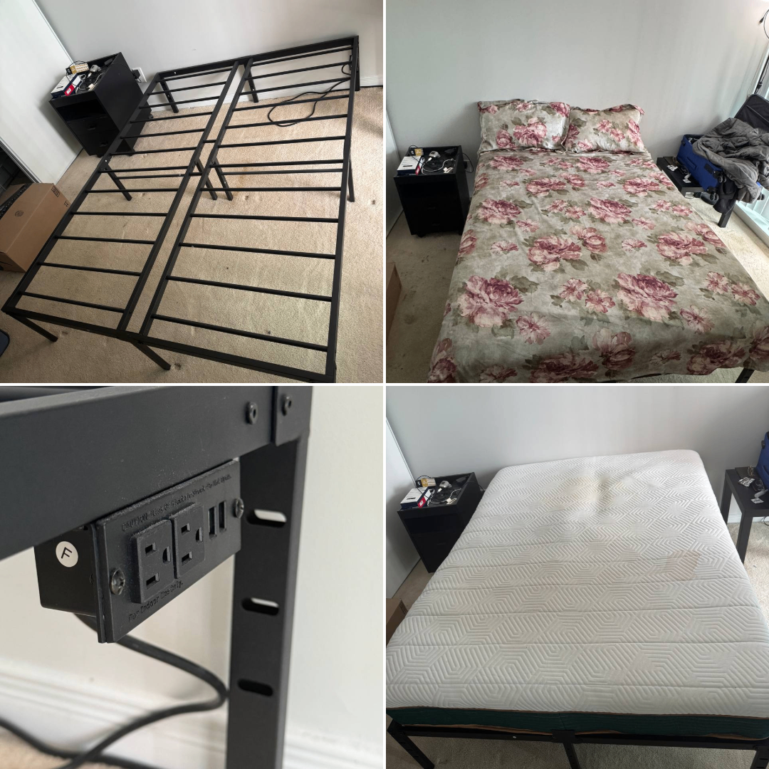🧡 Full/Double Bed Frame with USB ports (DELIVERY AVAILABLE) 🧡