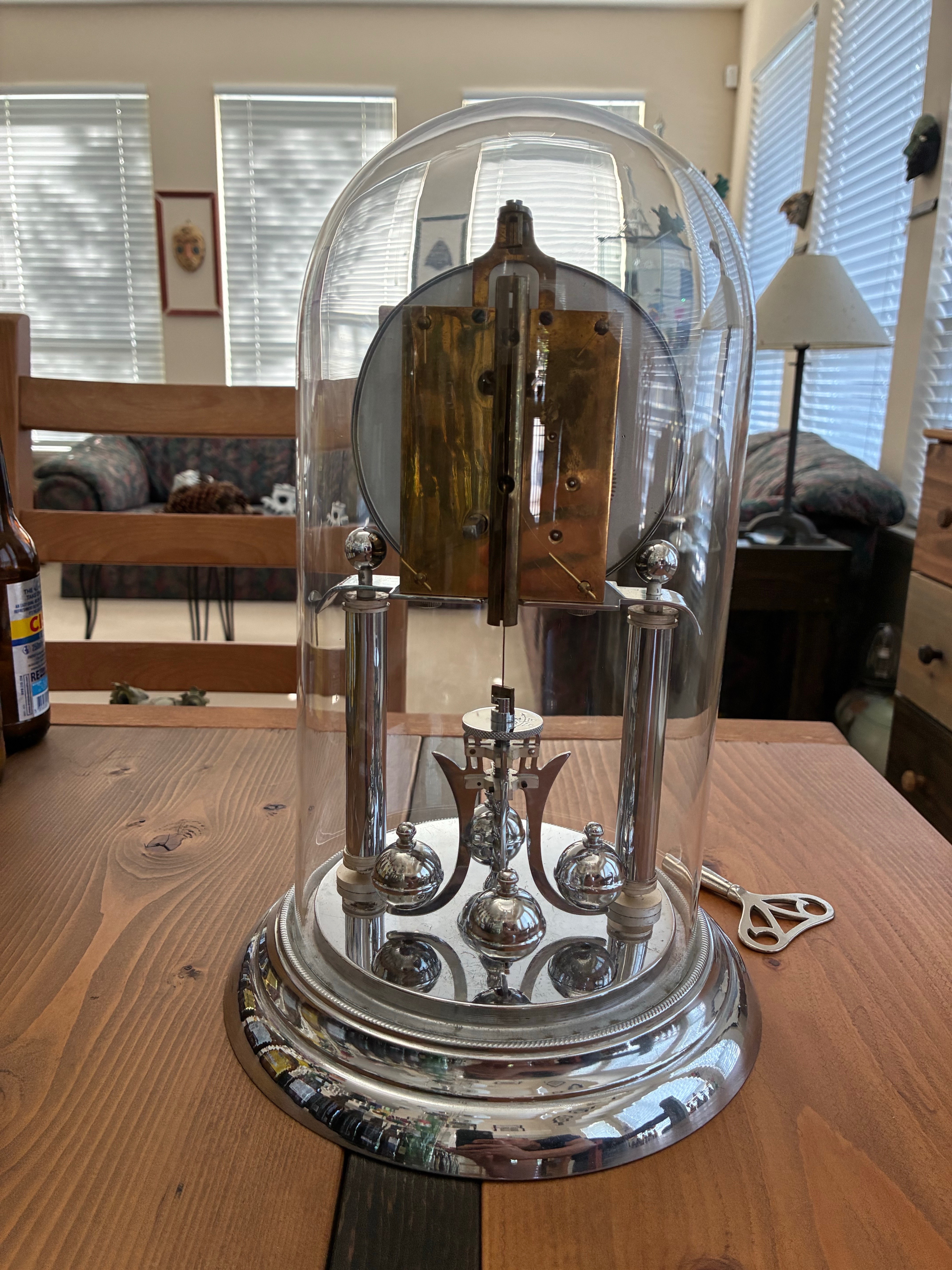 Vintage Glass Dome Clock - photo 3