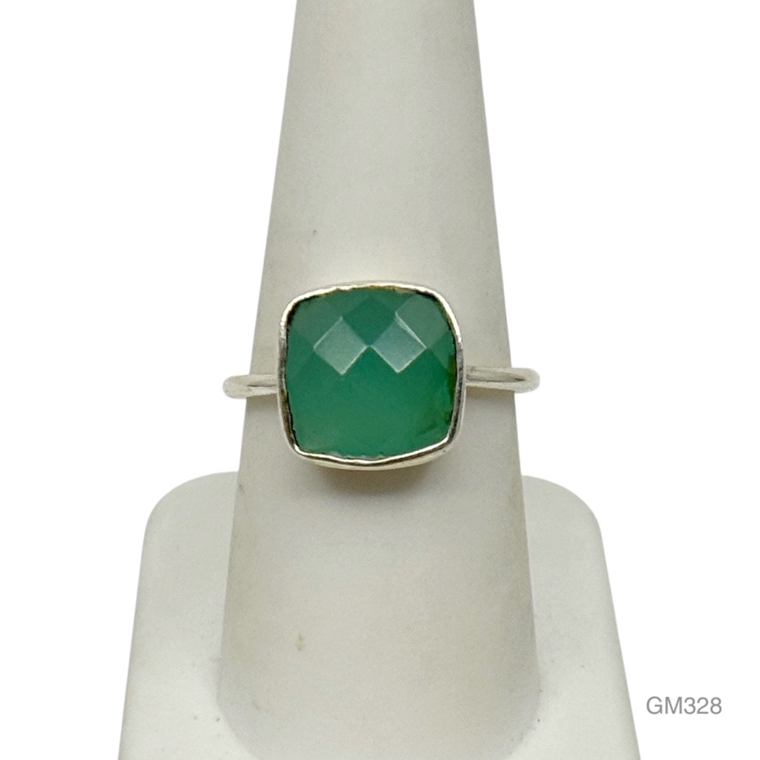 sterling silver Chalcedony ring - GM328