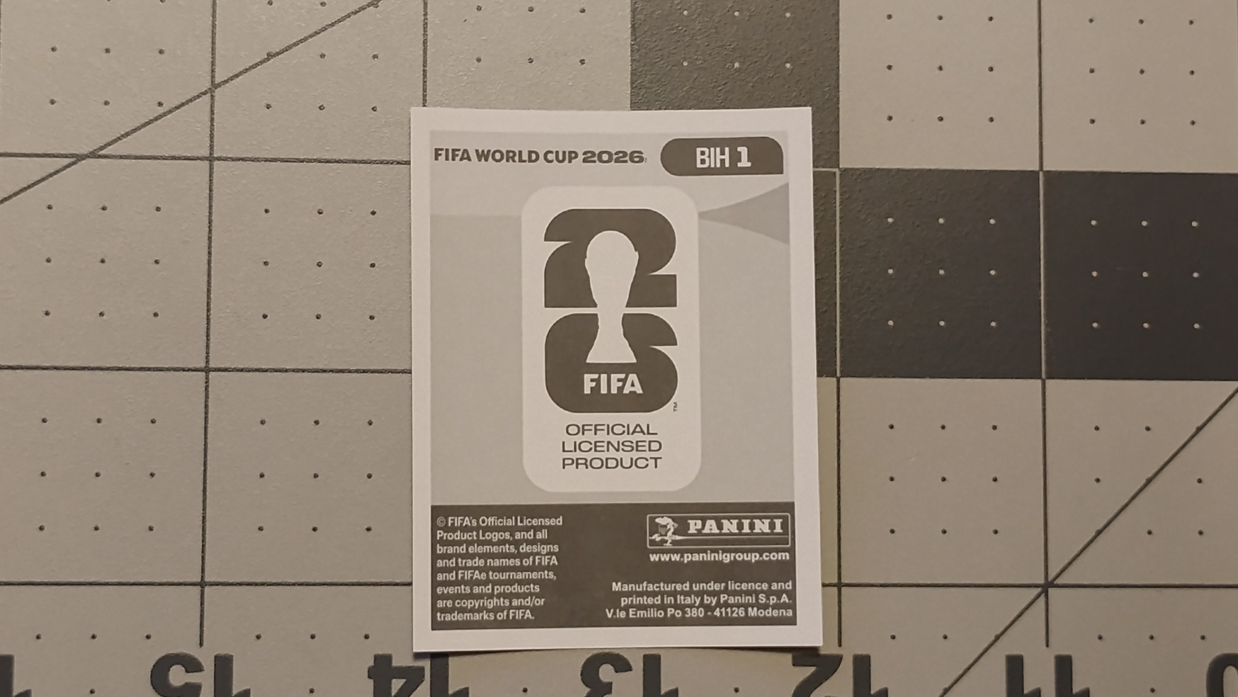 Bosnia Herzegovina BIH 1 FIFA World Cup 2026 Panini Sticker - photo 2