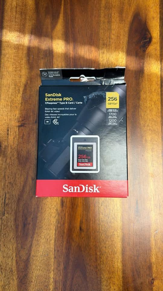 SanDisk 256GB Extreme PRO CFexpress Card Type B Memory Card