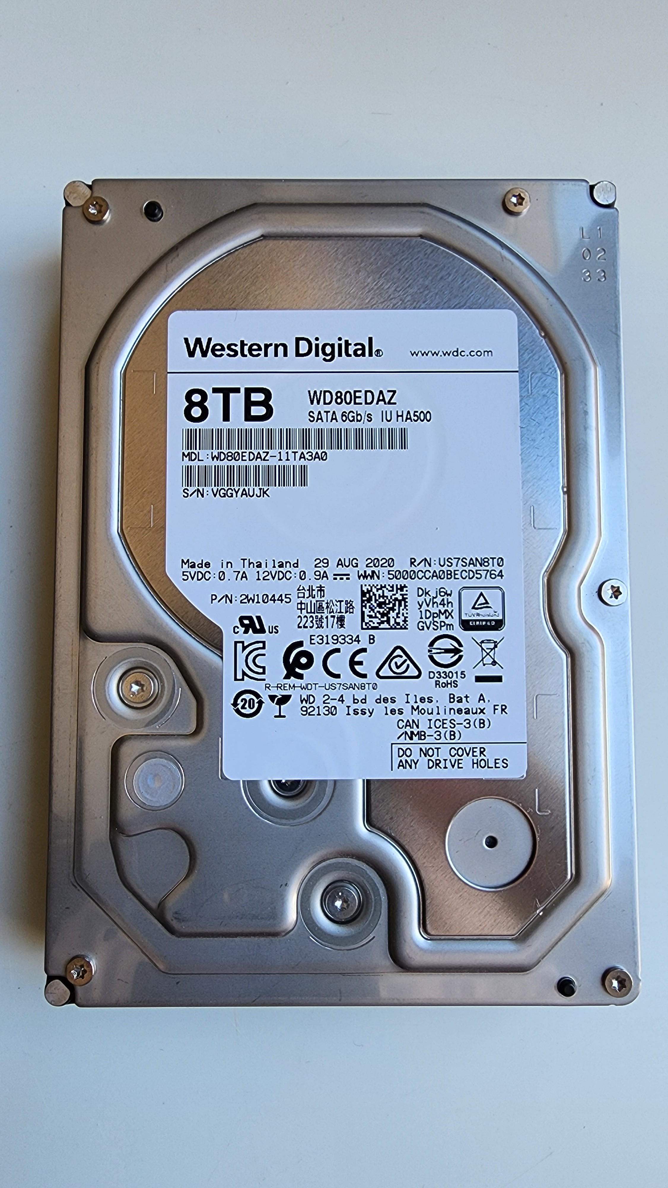 Western Digital 8TB HDD