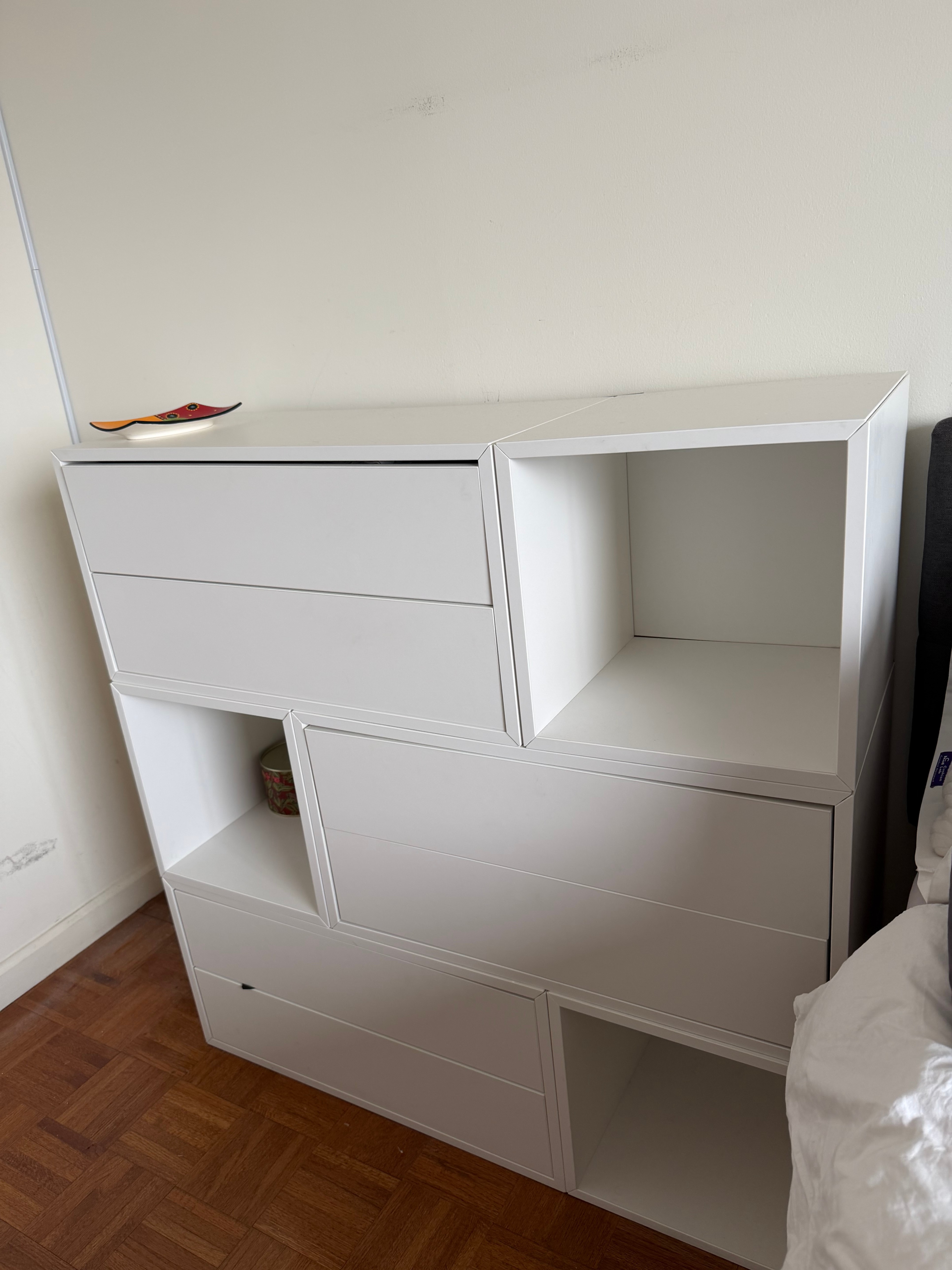 IKEA EKET White Storage Cabinet with Drawers and Shelves - photo 2