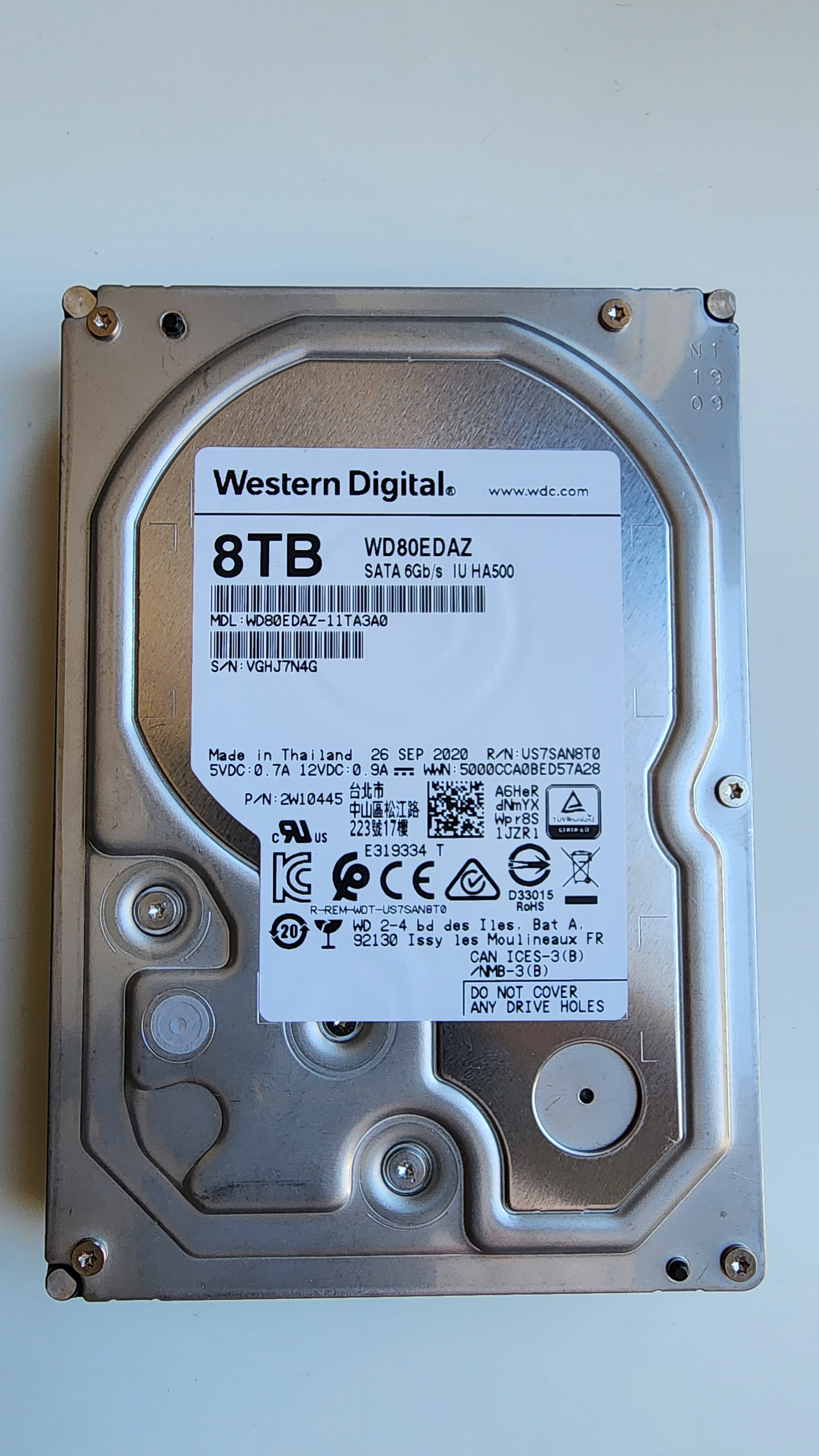 Western Digital 8TB HDD