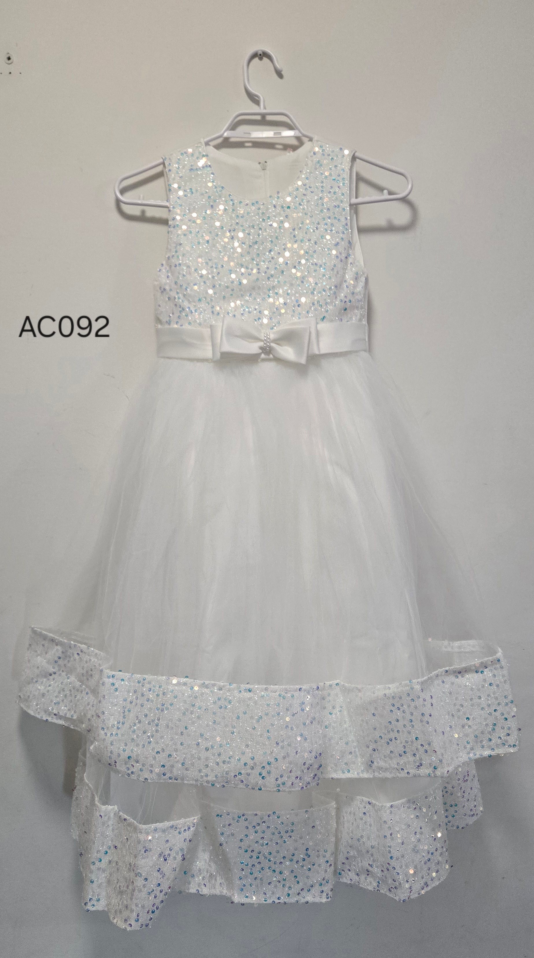 White Sequin Tulle Dress - photo 5