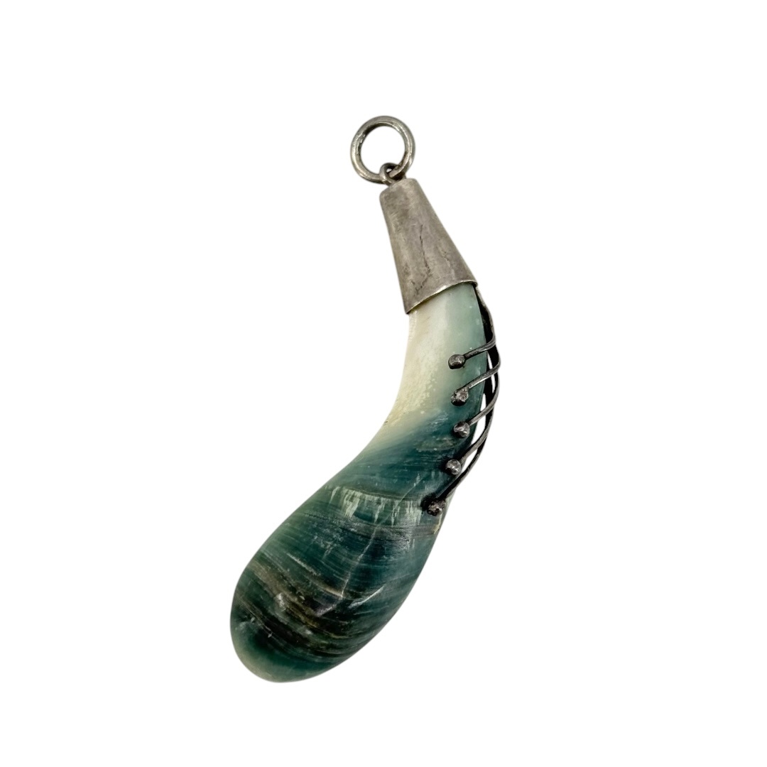 Vintage Sterling silver agate pendant - GM304 - photo 3