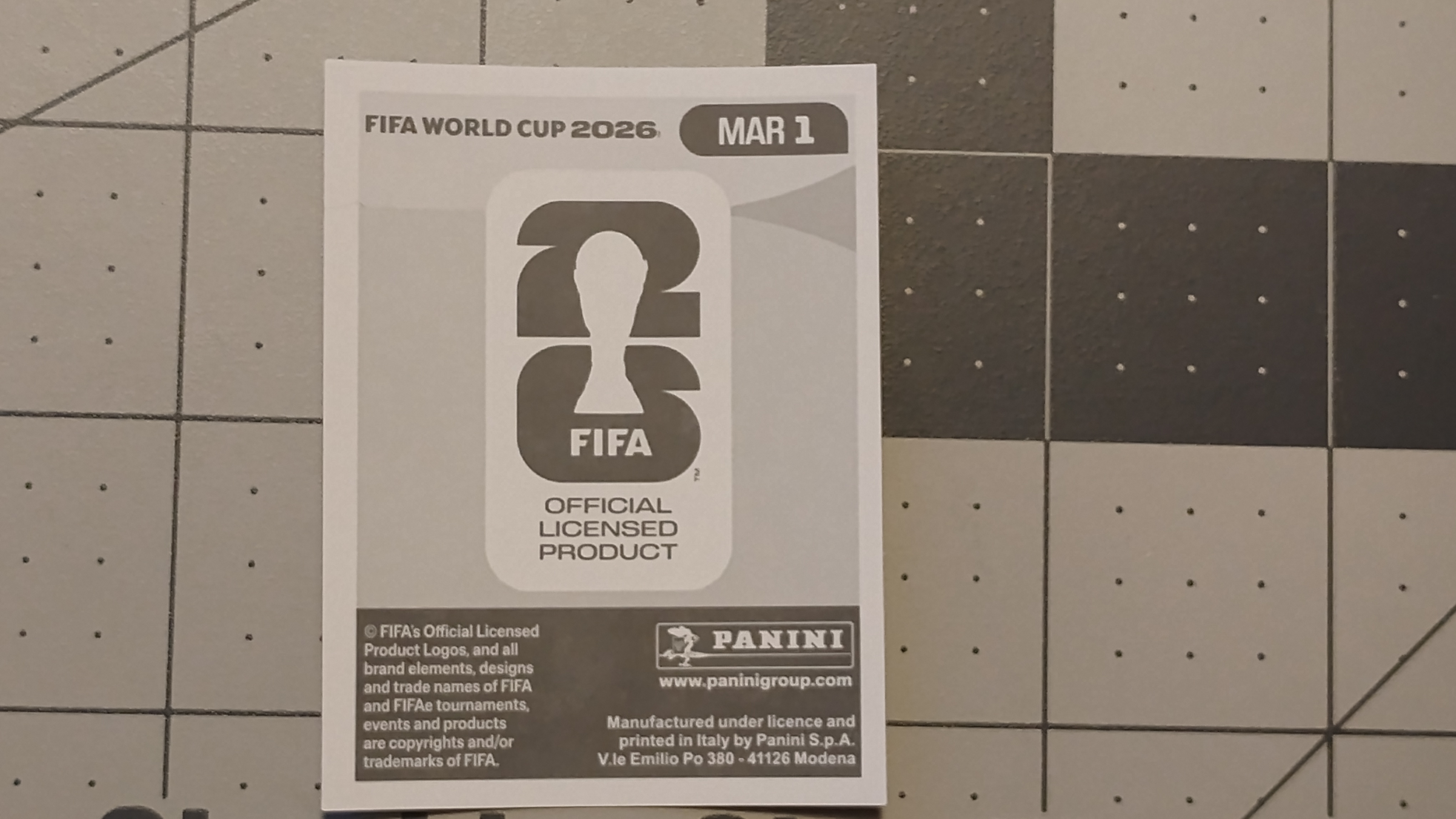 Morocco MAR 1 FIFA World Cup 2026 Panini Sticker - photo 2