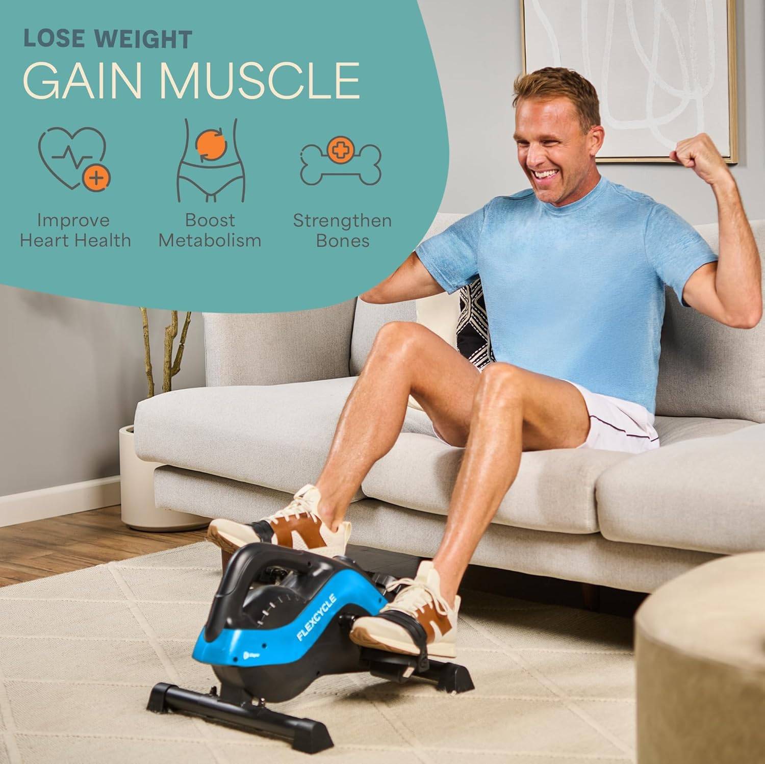 FlexCycle Mini Exercise Bike – Home & Office Workout - photo 4
