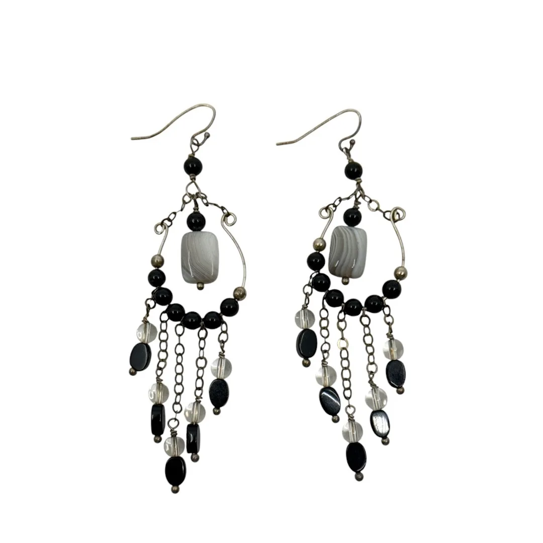 Hand Made Sterling silver gemstone bead earrings - GM334 - photo 3