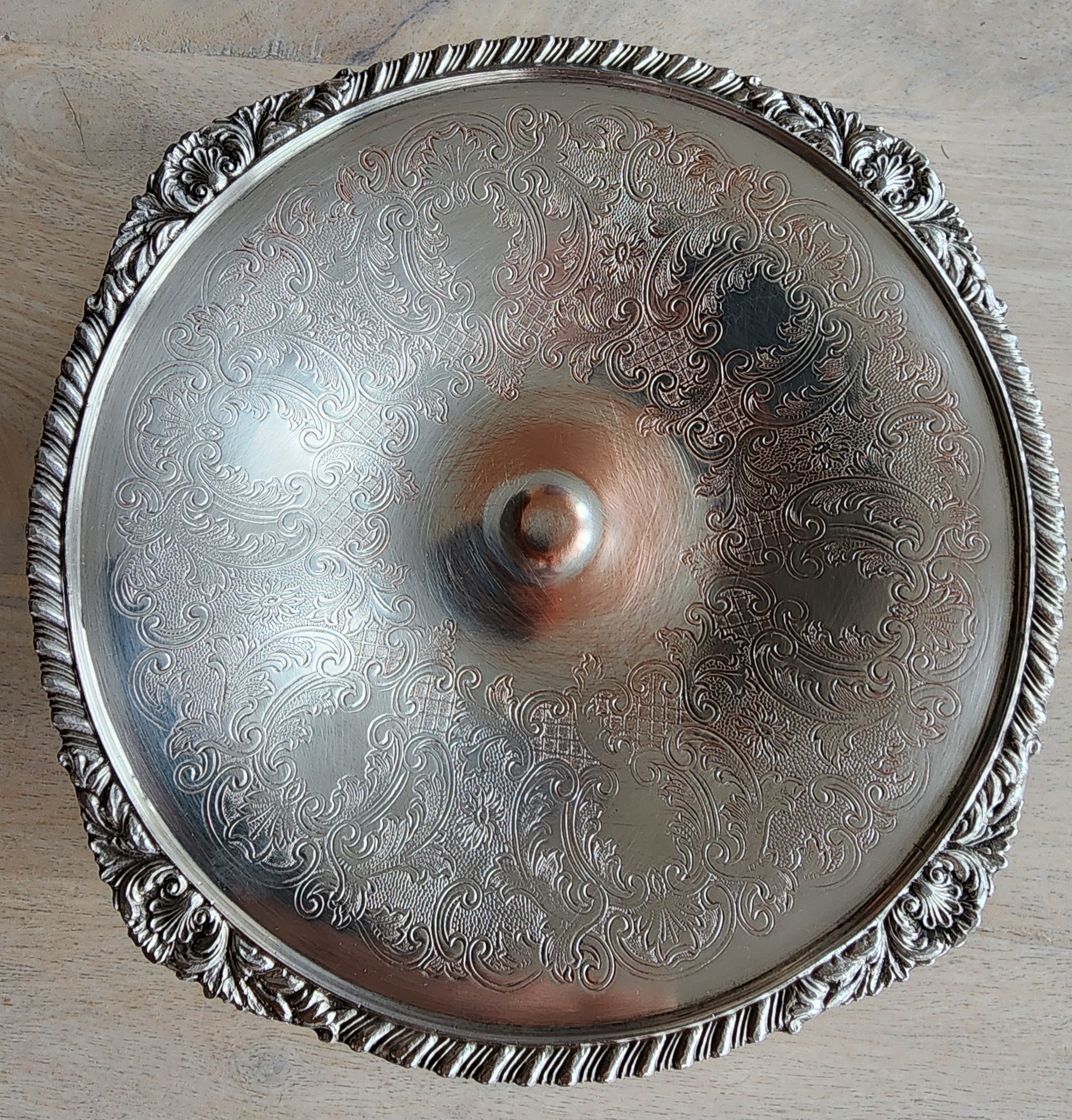 Vintage Silver‑Plated Pedestal Cake Stand – Made in England - photo 2