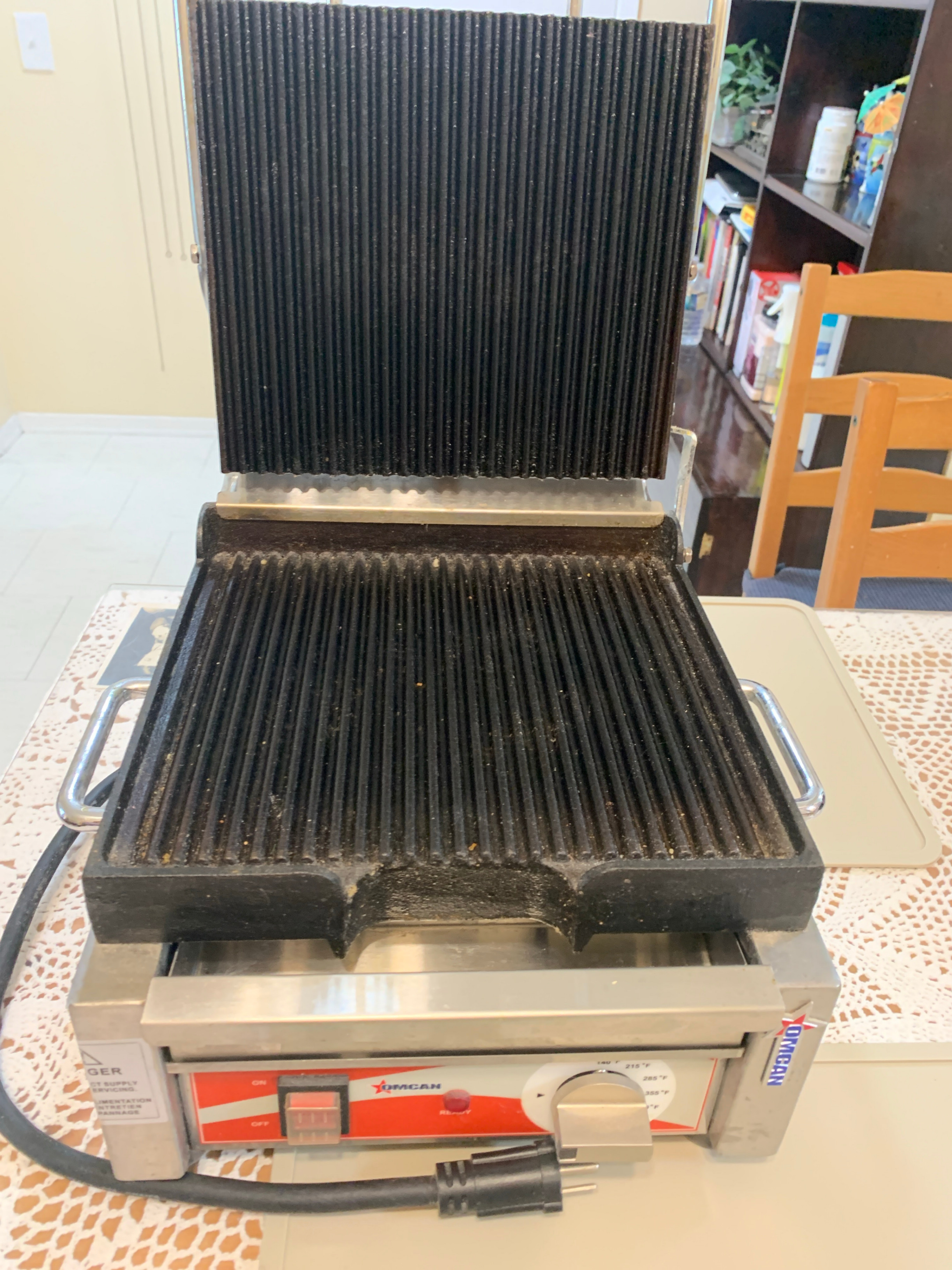 Omcan Commercial Single Panini Grill (Model 31461) - photo 2