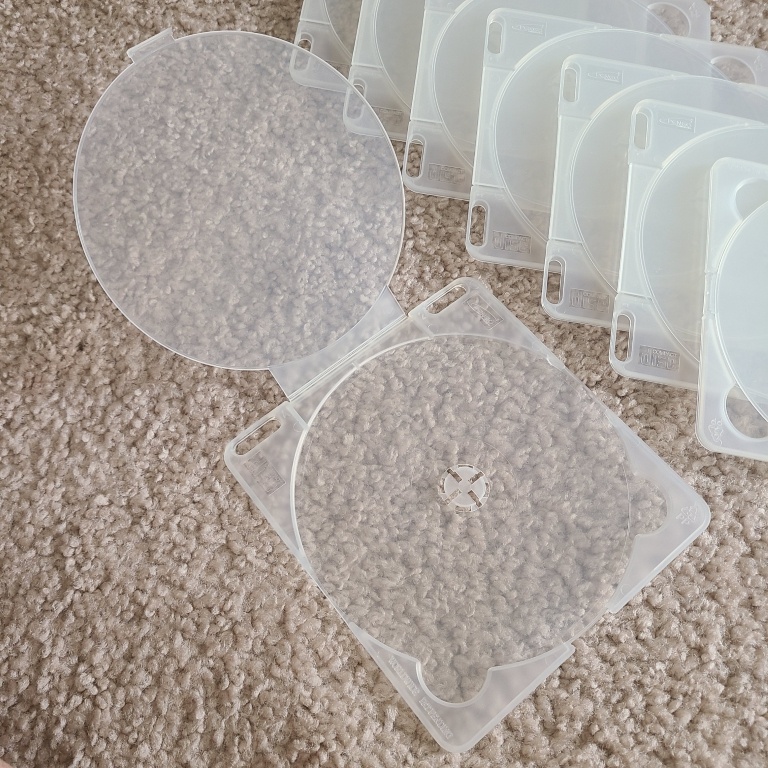 x1 lot slim CD-ROM empty case (semi-transparent) (8pc/lot) - photo 2