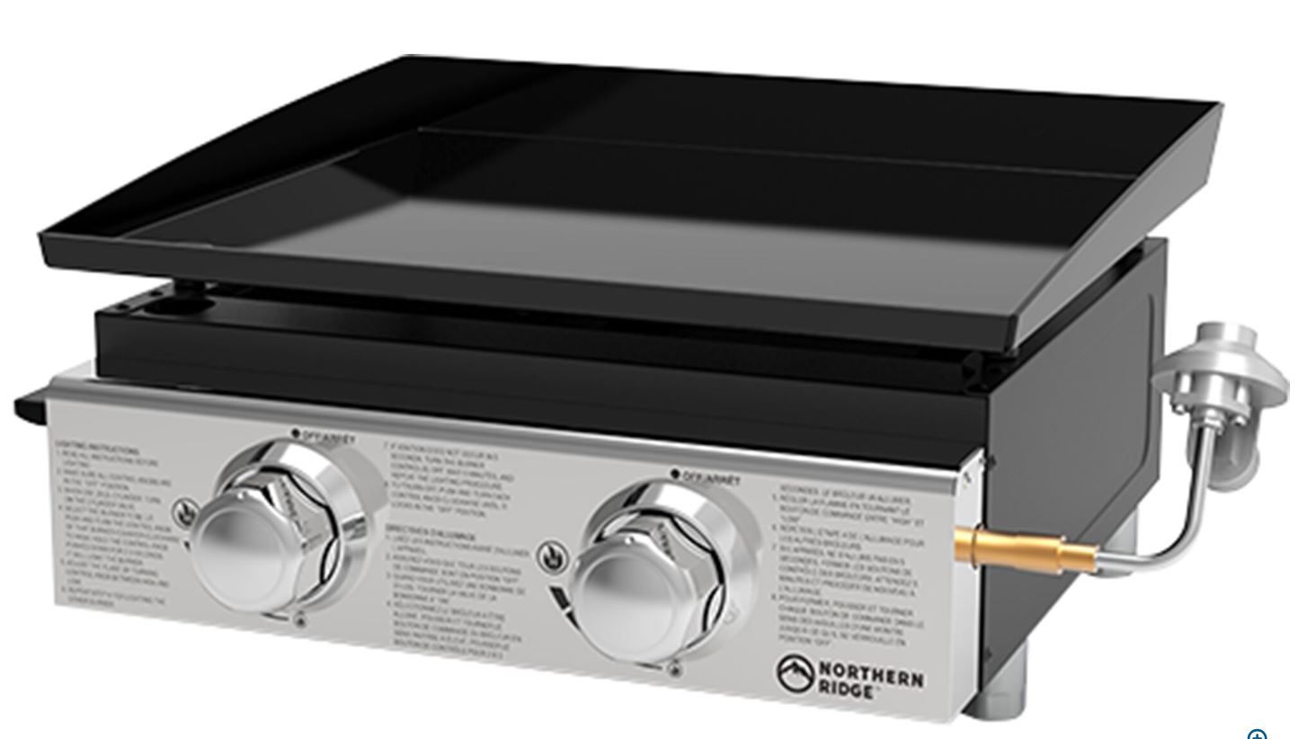 2-Burner Tabletop Gas Griddle