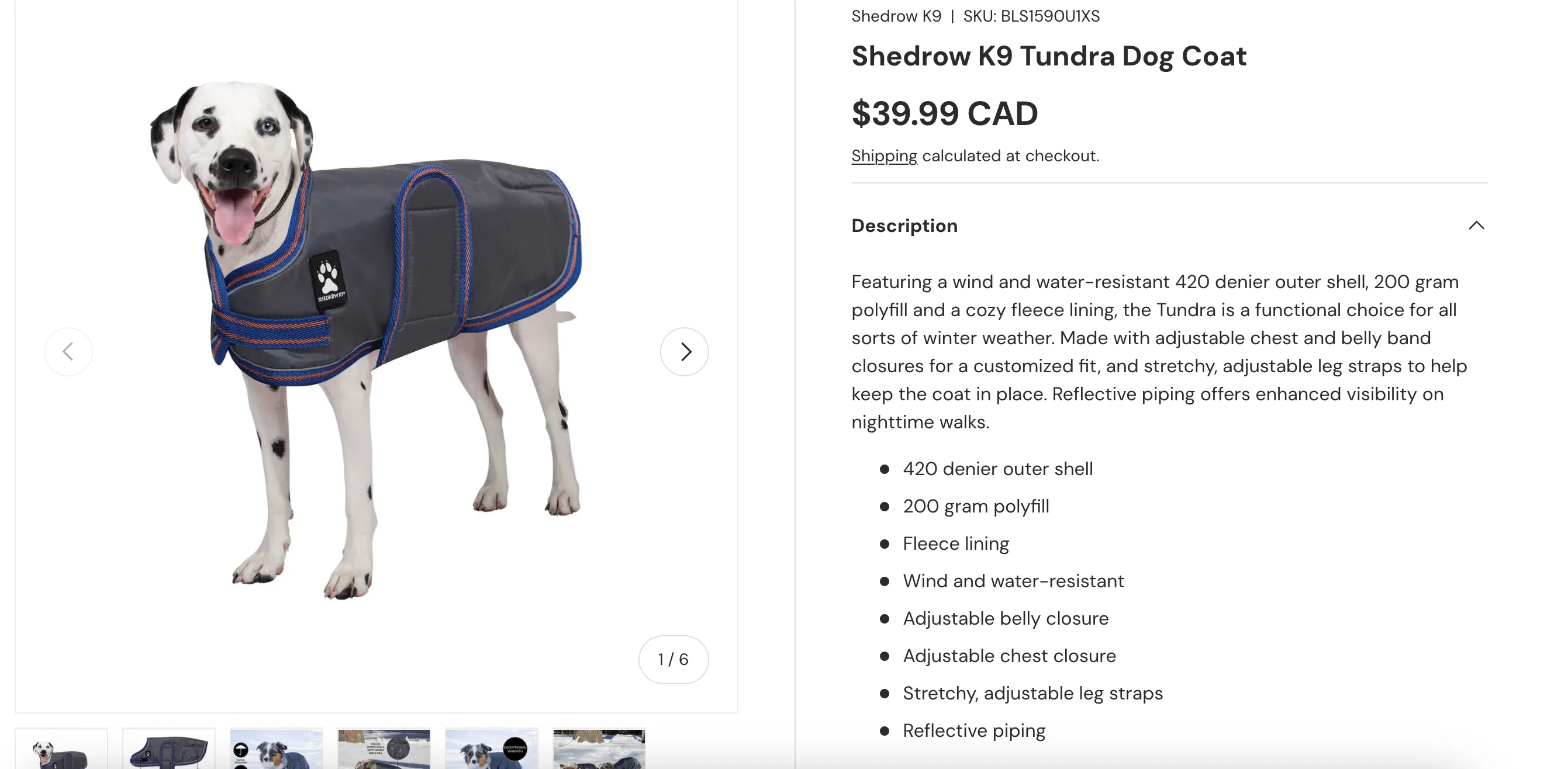Dog Jacket (Medium Size Dog) - photo 4