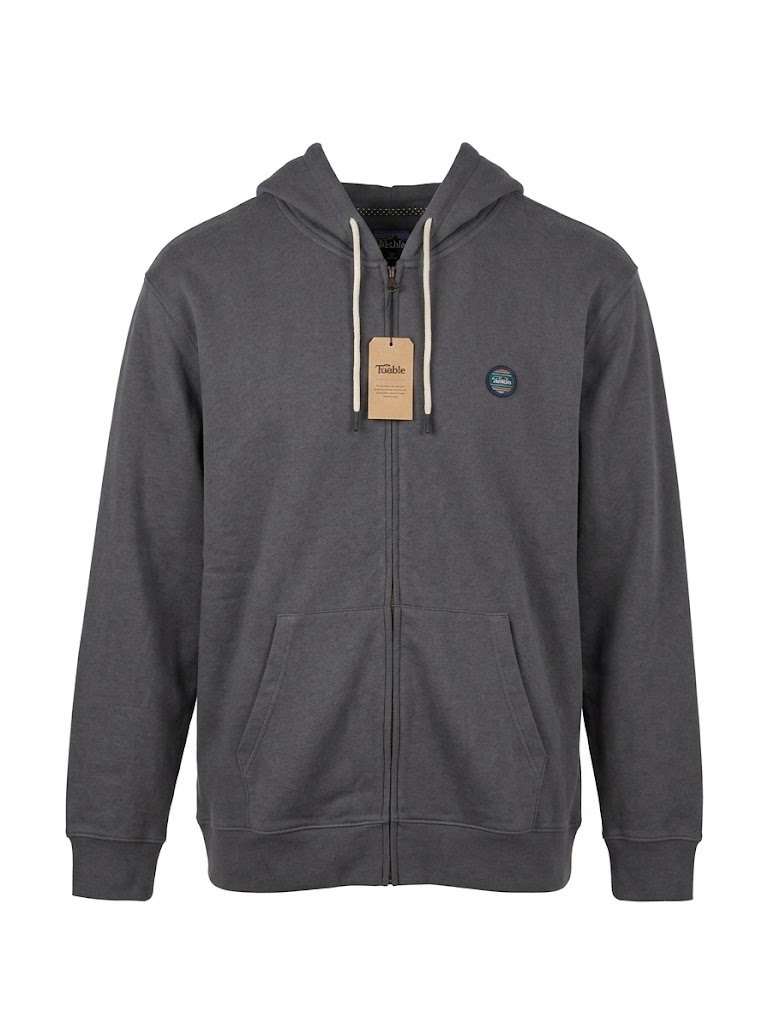 NWT FarWest Men's Full Zip Hoodie Charcoal Gray 3XL New