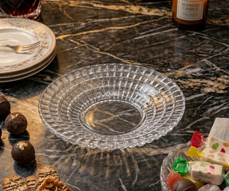 Modern Shimmering Centerpiece Dish