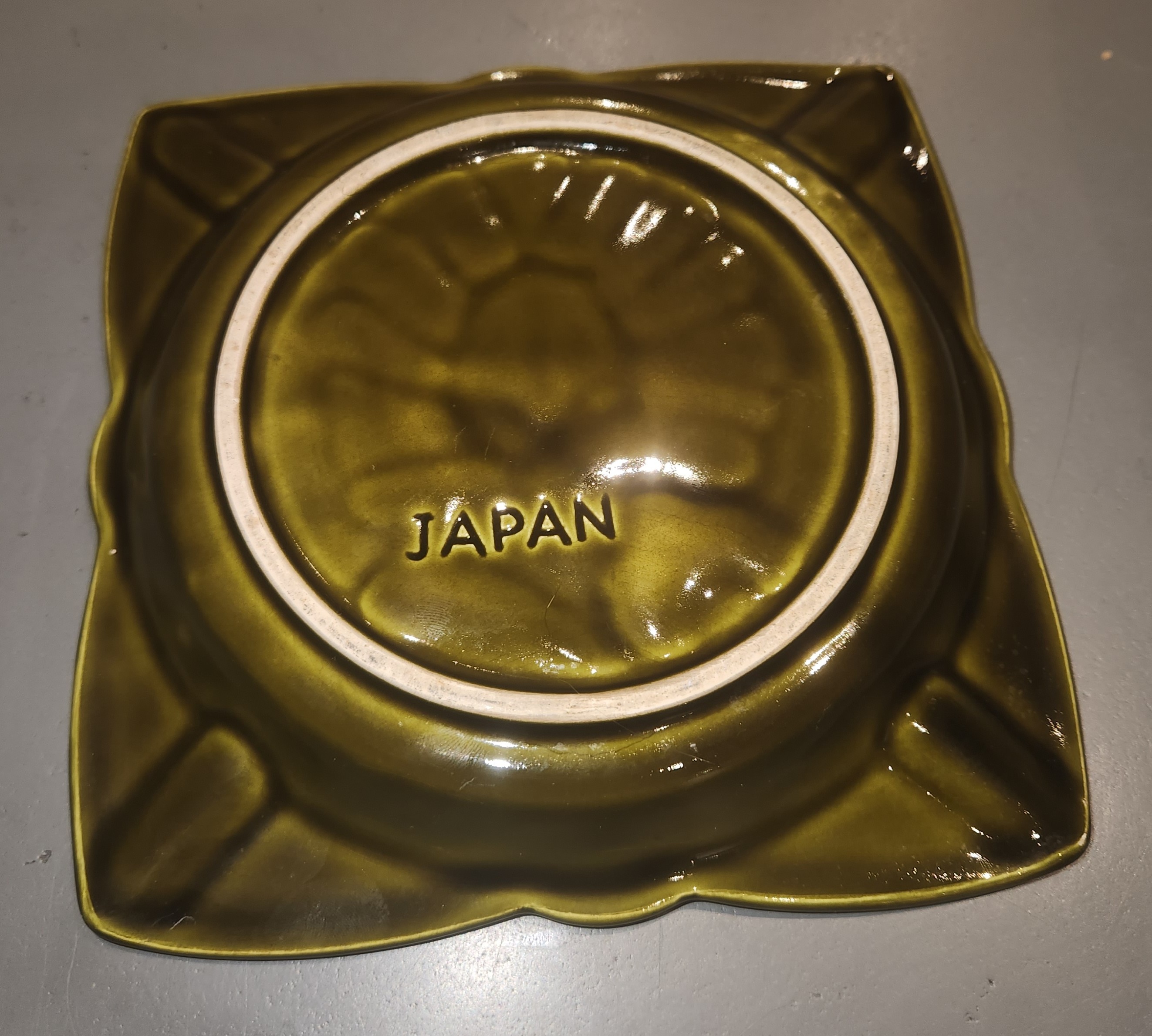 Decorated Mid-Century Japanese Ceramic Floral Tray - photo 2