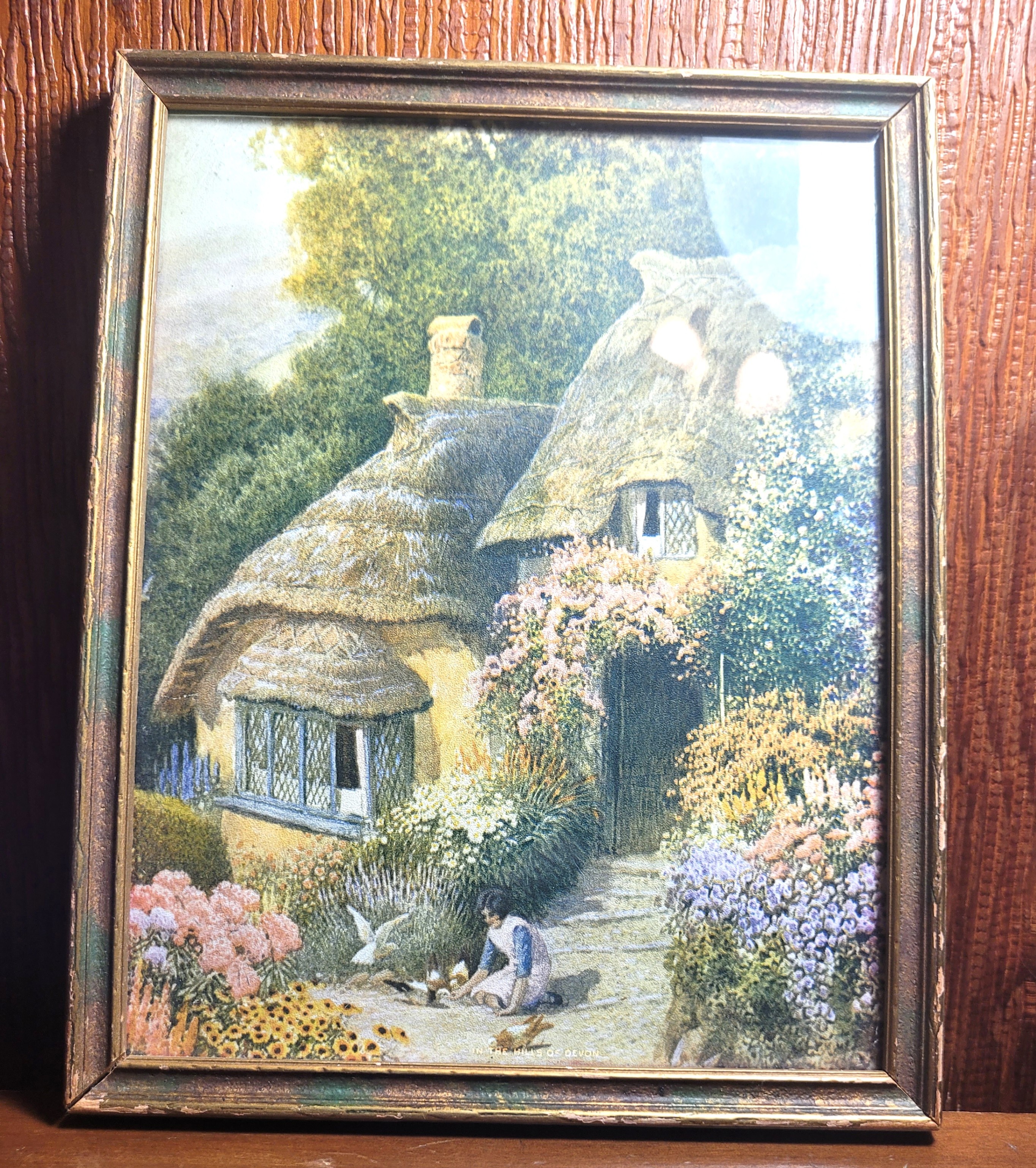 1930s Claude Strachan In The Hills of Devon Framed Print