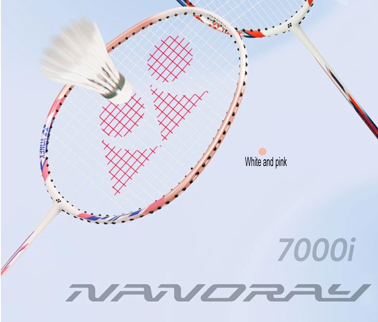 Yonex NR7000I Badminton white and pink Racket