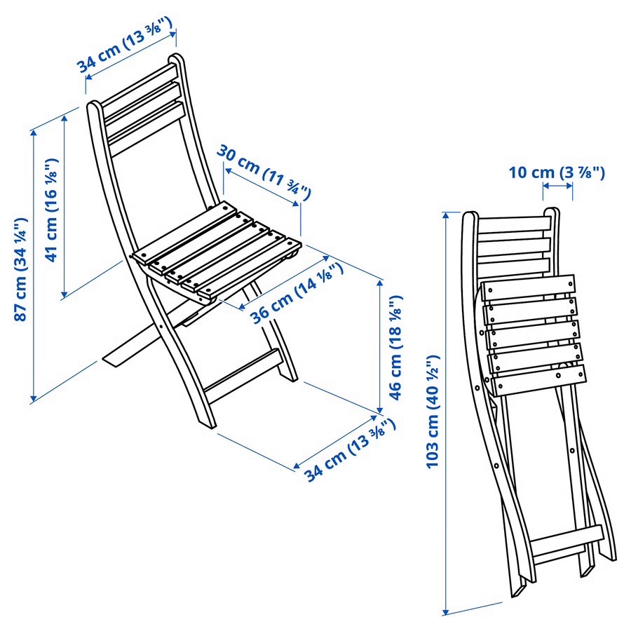 Foldable patio chair - photo 3