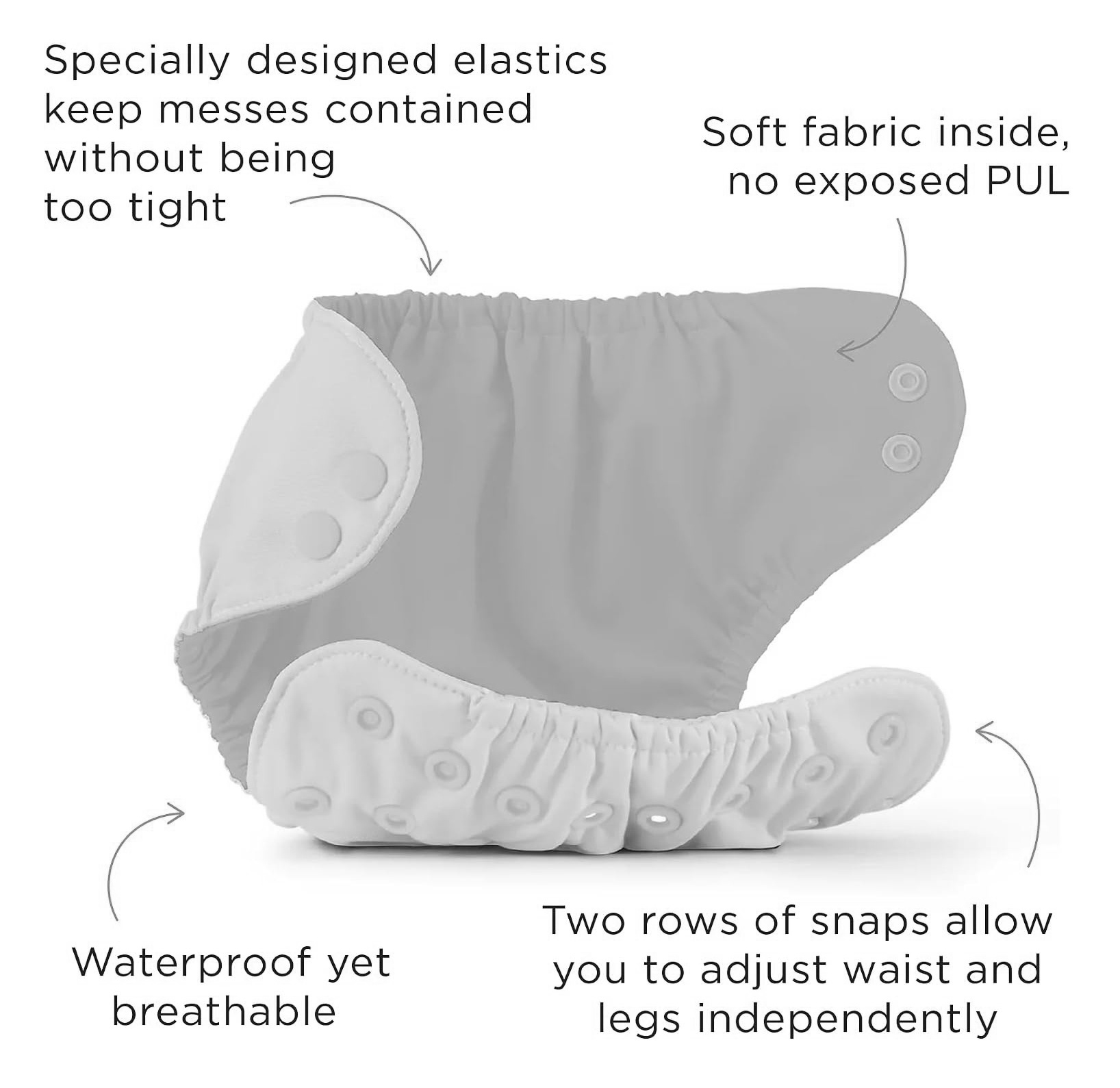 Esembly Organic Cotton Cloth Diaper Bundle Set - Size 2 - photo 5