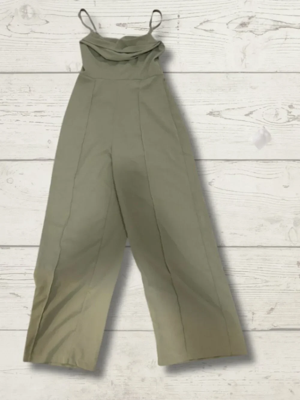 Cider Sage Green Wide-Leg Jumpsuit – Size Small - photo 2