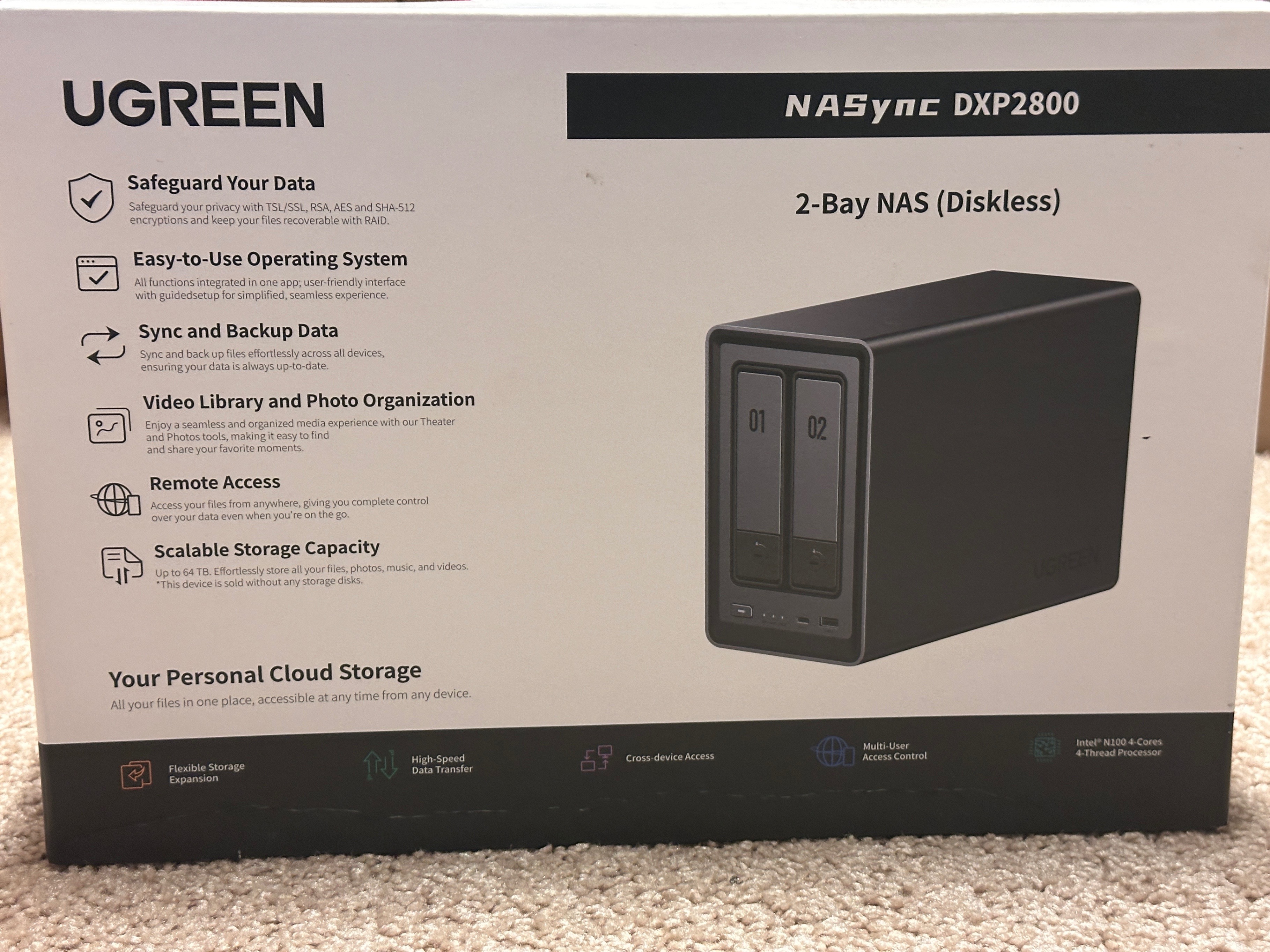 UGREEN NAS DXP2800 All-Round Ideal 8GB DDR5