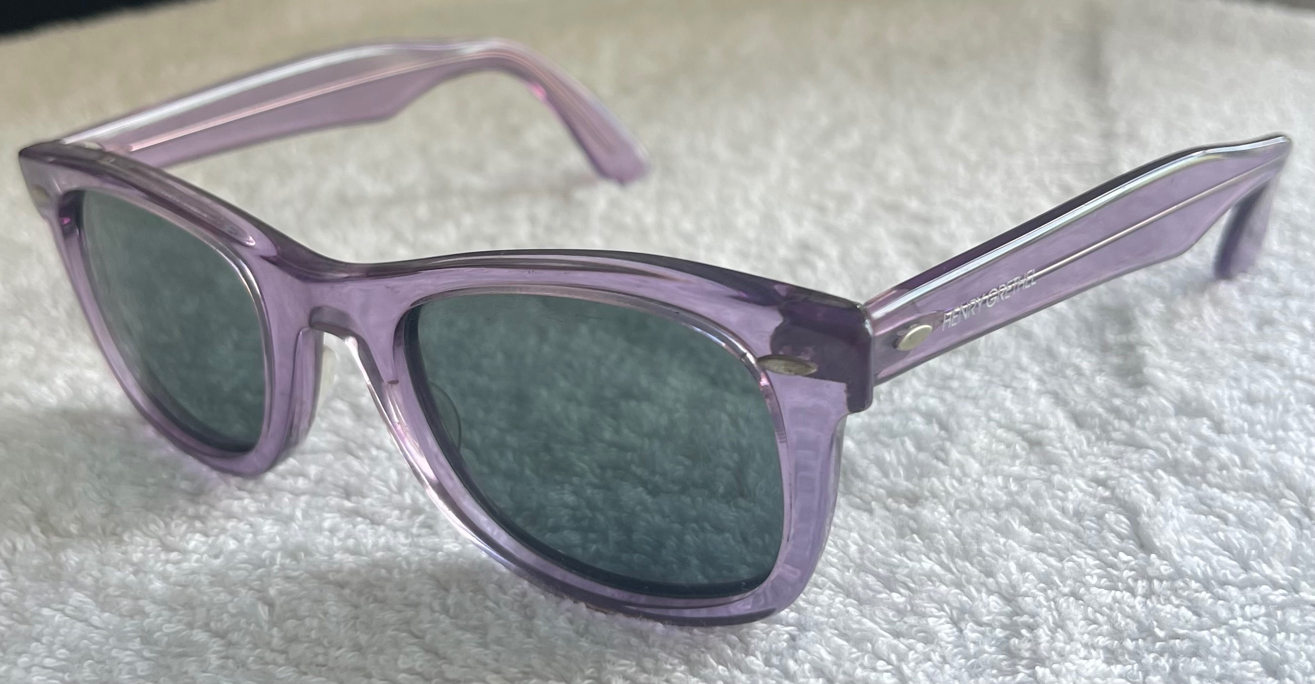 Vintage Henry Grethel Translucent Purple Frames Only (USA)