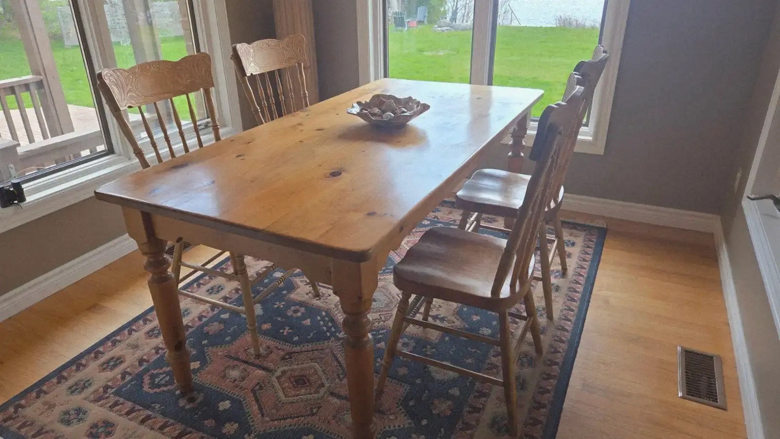 Solid Pine Dining Table Only – Rustic Farmhouse Style - photo 2