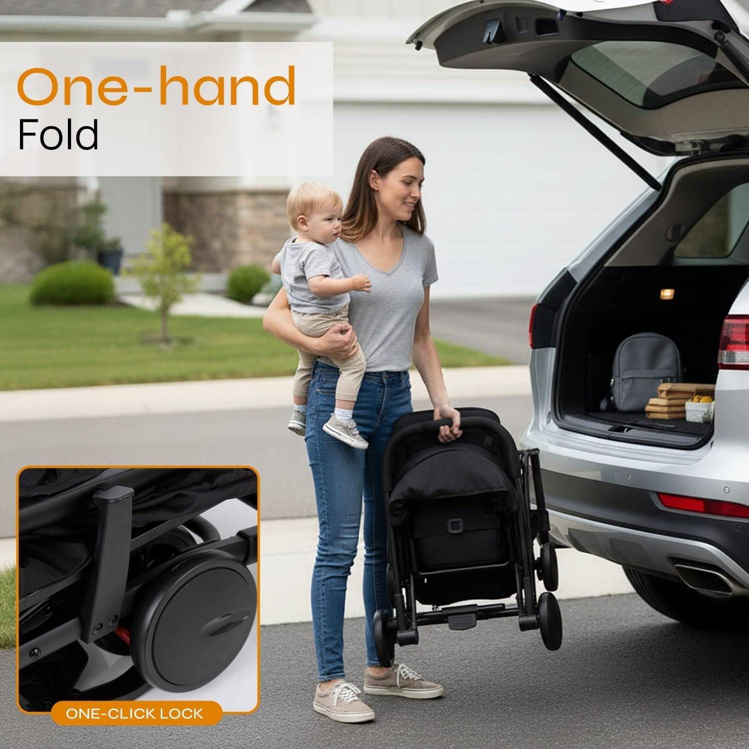 Jovial Chicco Portable Folding Lightweight Baby Stroller - photo 2