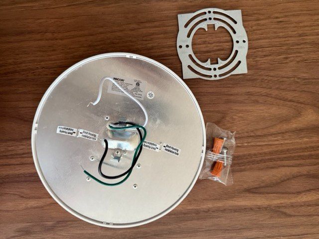 Round White LED Flush Mount Ceiling Light, 4000K - photo 2