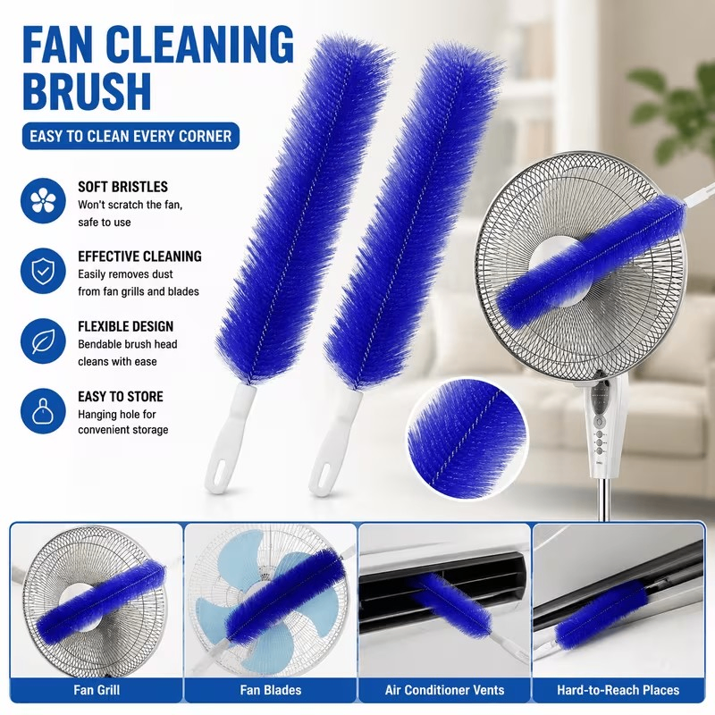 Fan Cleaning Brush, Bendable Fan Dust Removal Brush - photo 4