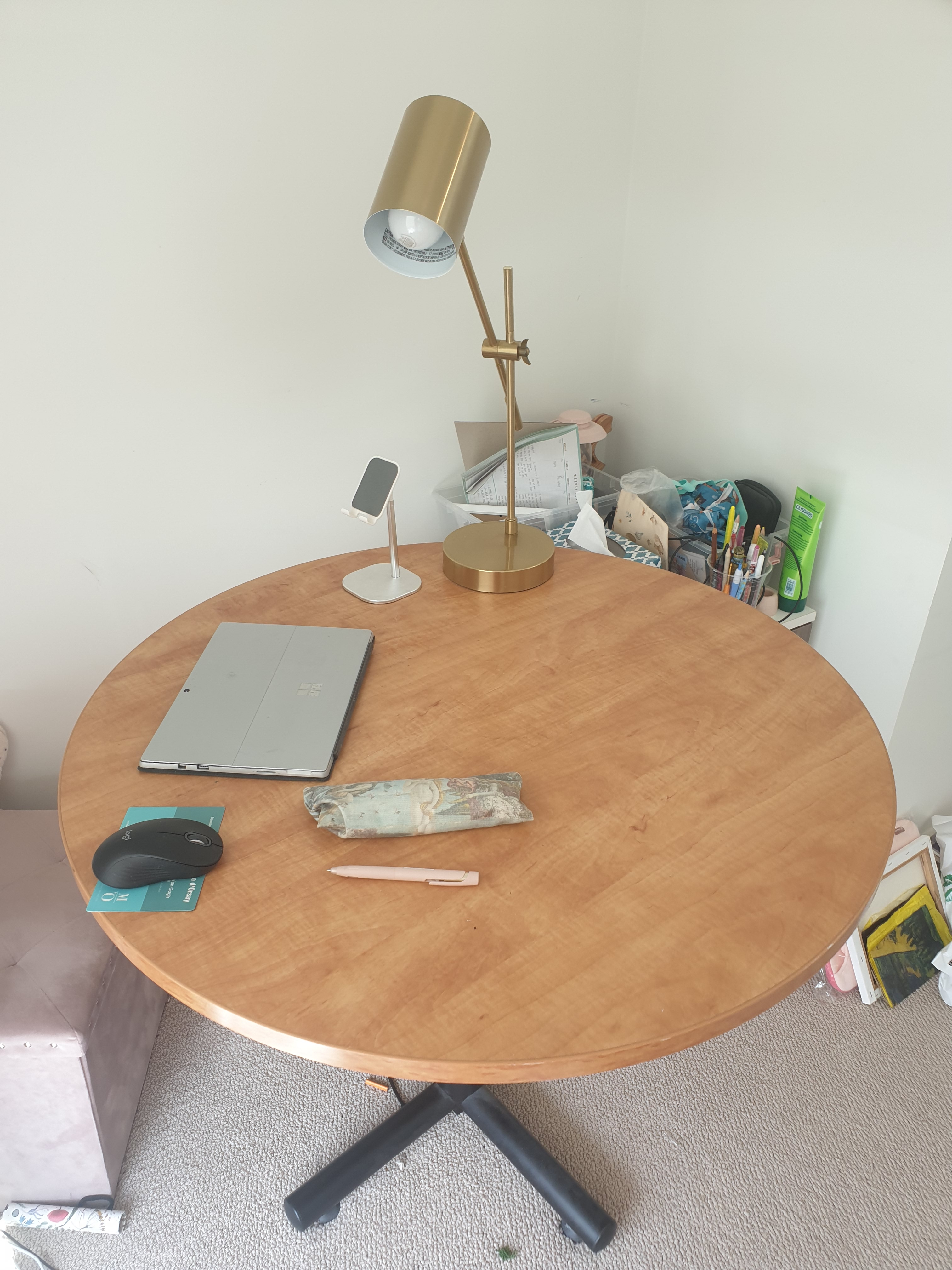 Round Wooden Table – Good Condition